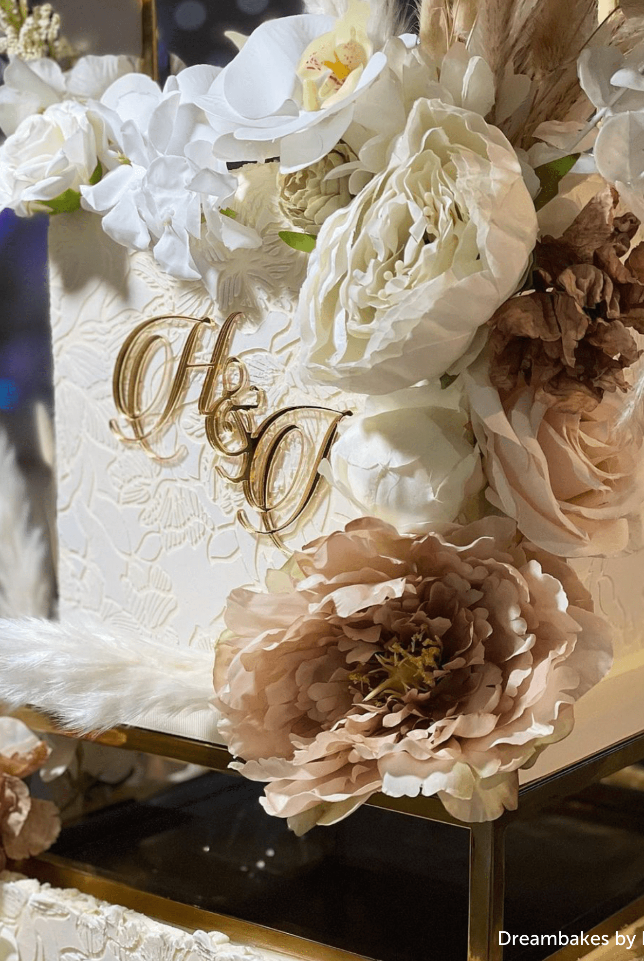 10" Rectangle Metallic Cake Separator - Prop Options