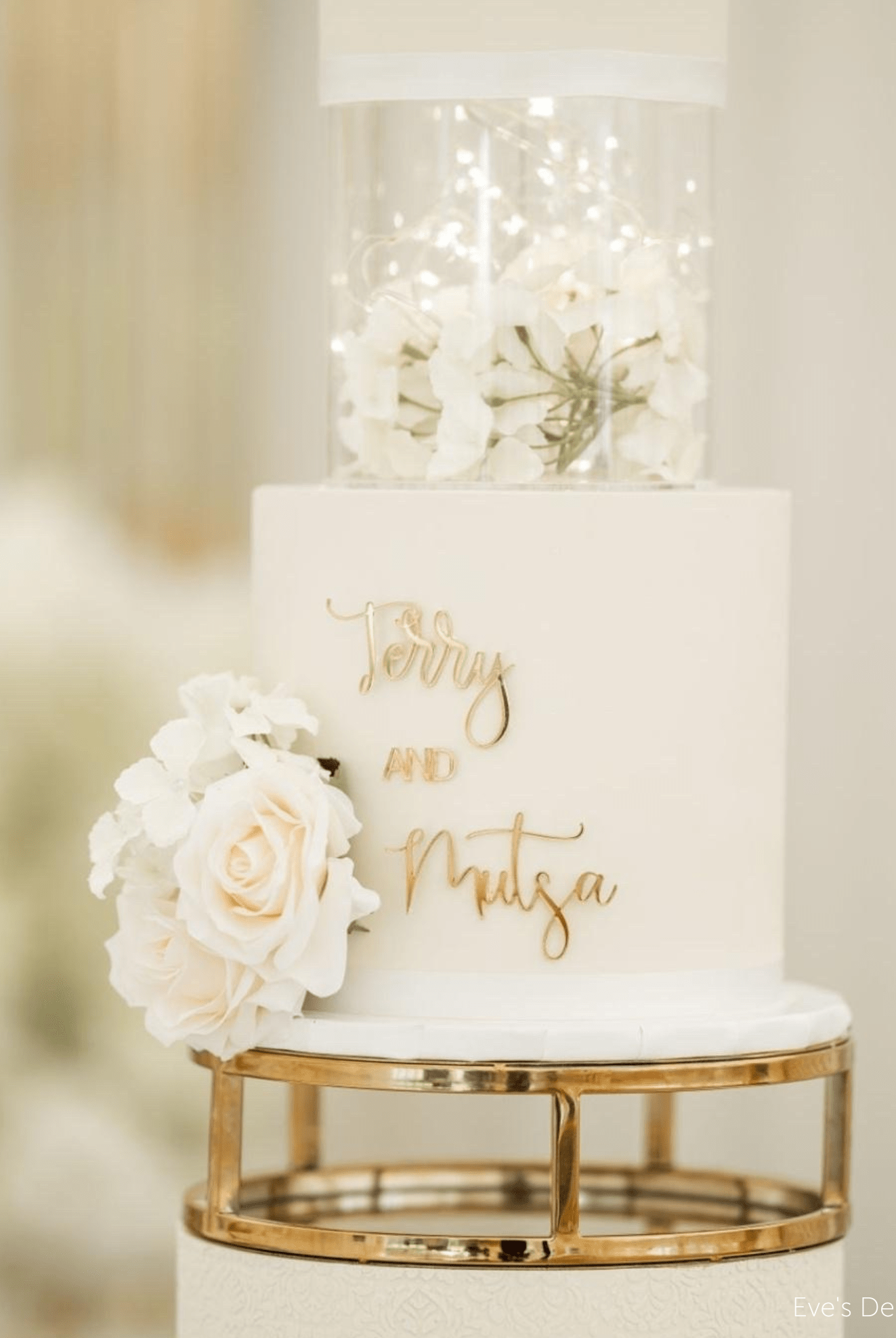 10" Round Metallic Cake Separator - Prop Options