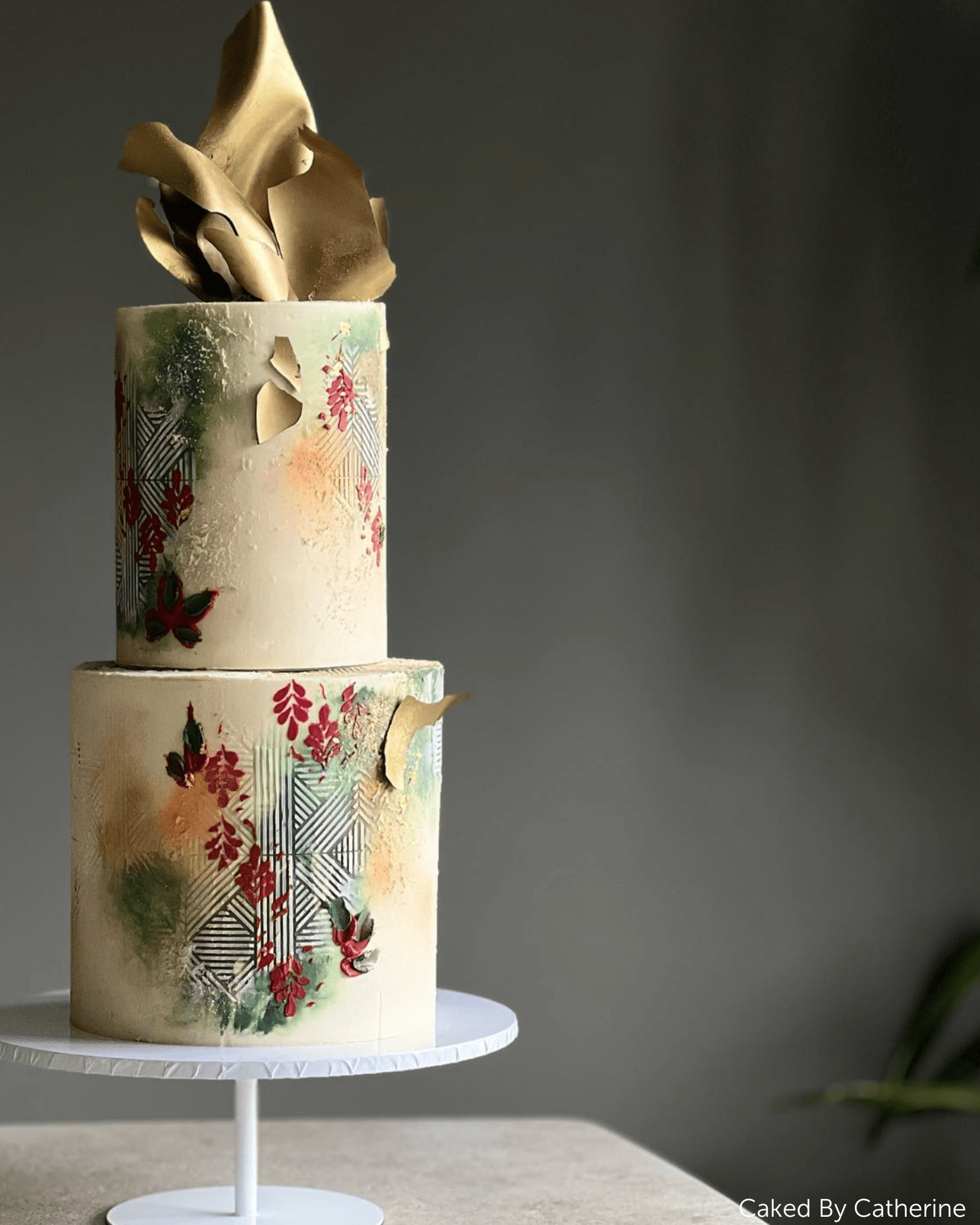 12" White Stiletto Cake Pedestal - Prop Options