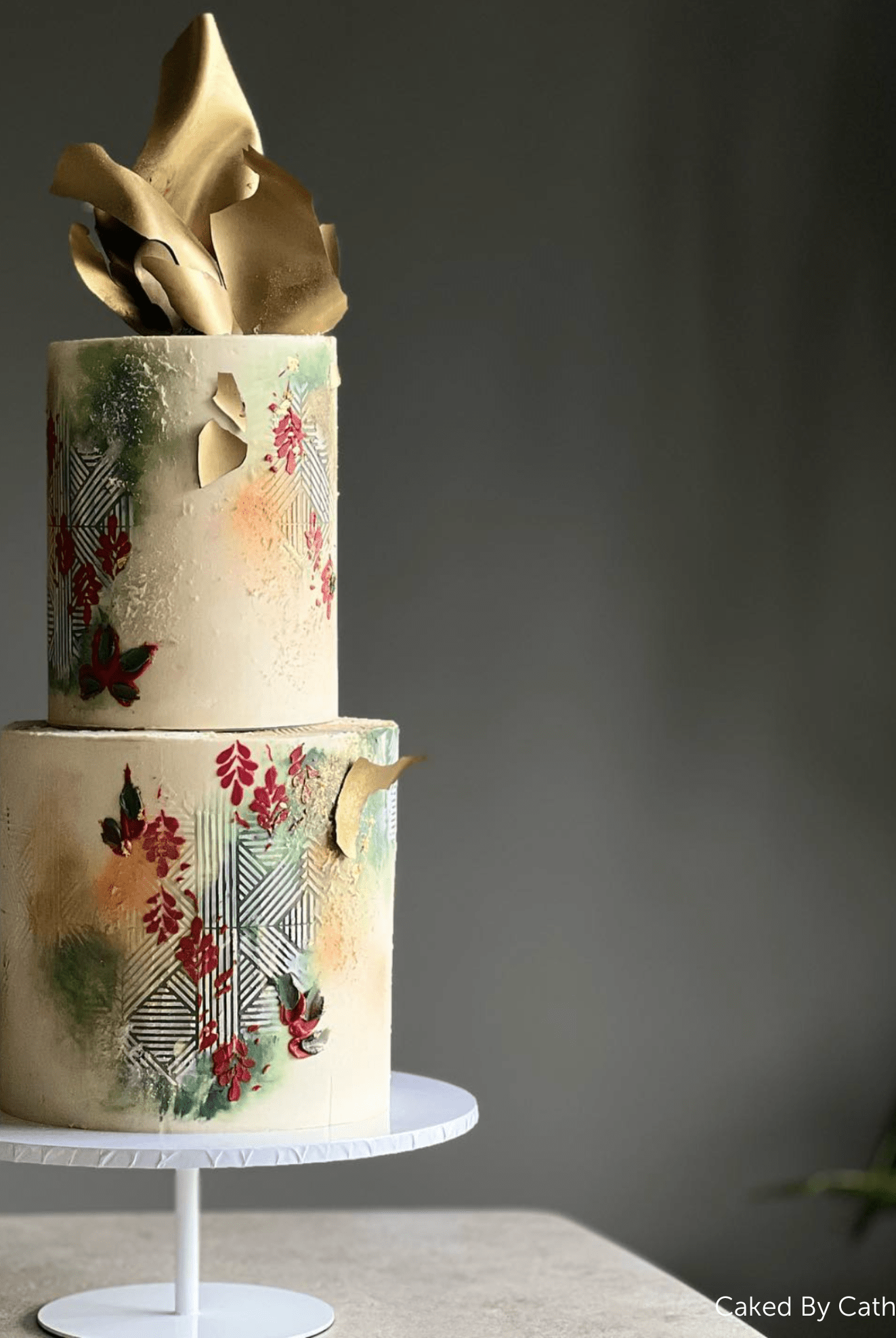 12" White Stiletto Cake Pedestal - Prop Options