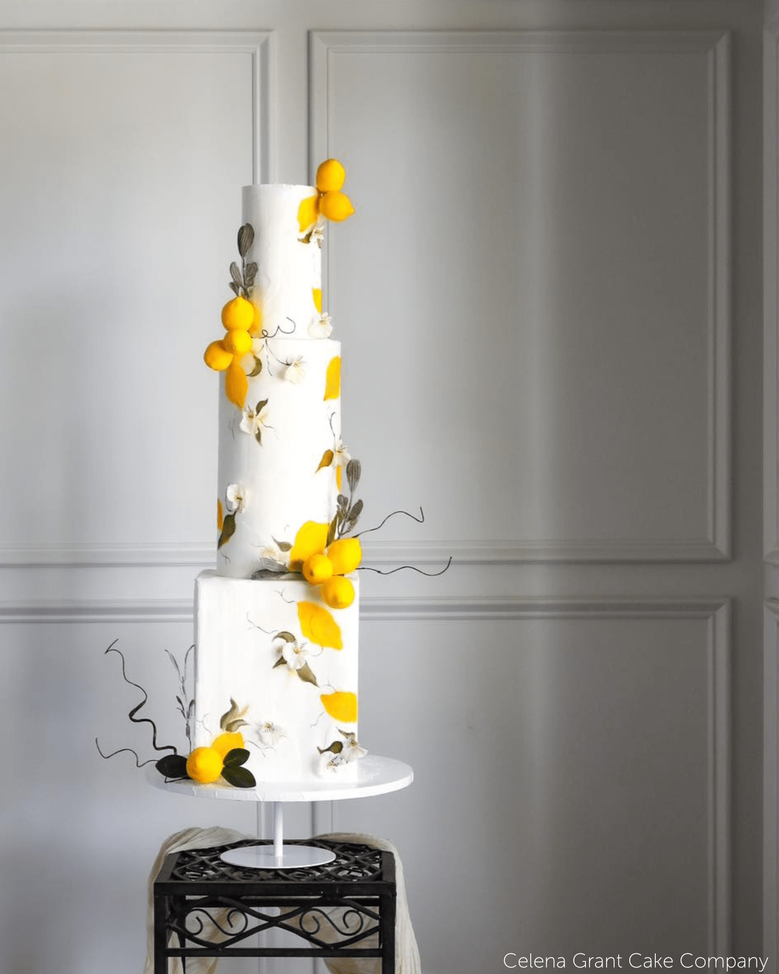 12" White Stiletto Cake Pedestal - Prop Options