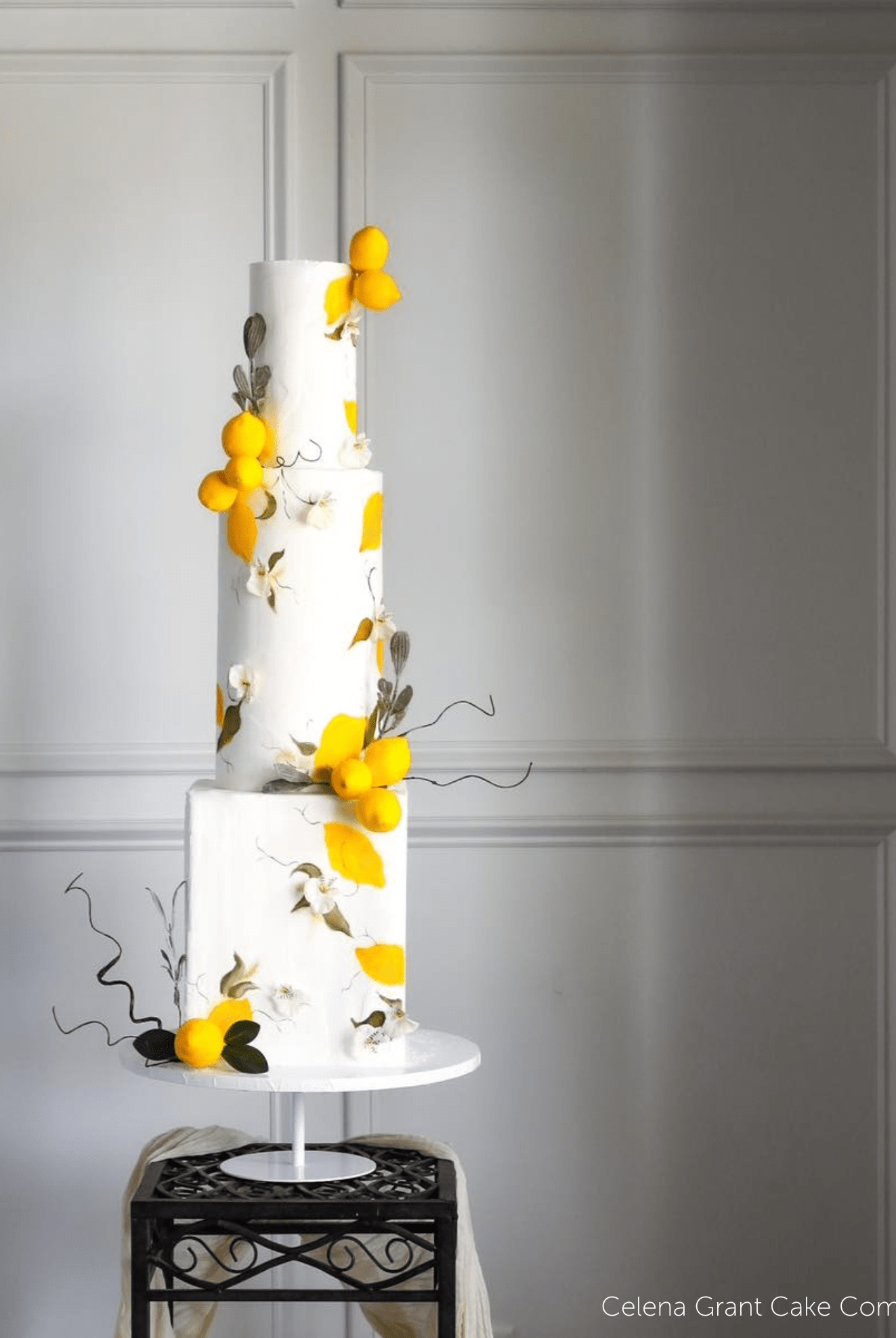 12" White Stiletto Cake Pedestal - Prop Options