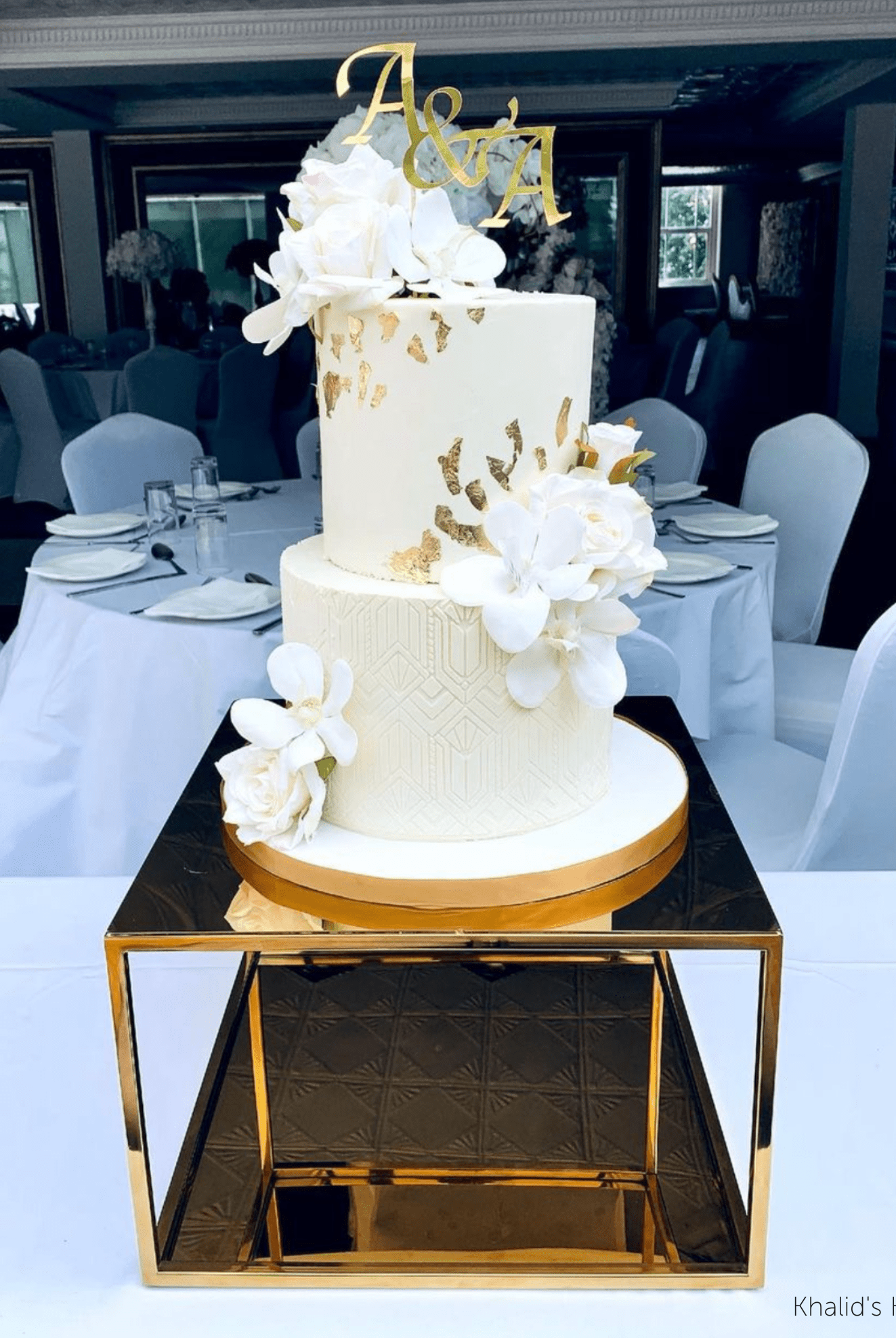 14" Square Metallic Plinth - Prop Options