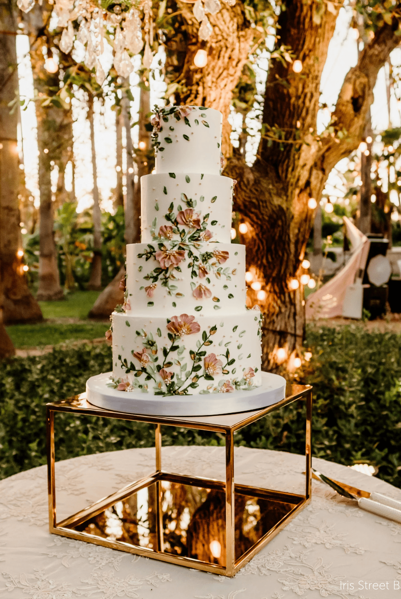 14" Square Metallic Plinth - Prop Options