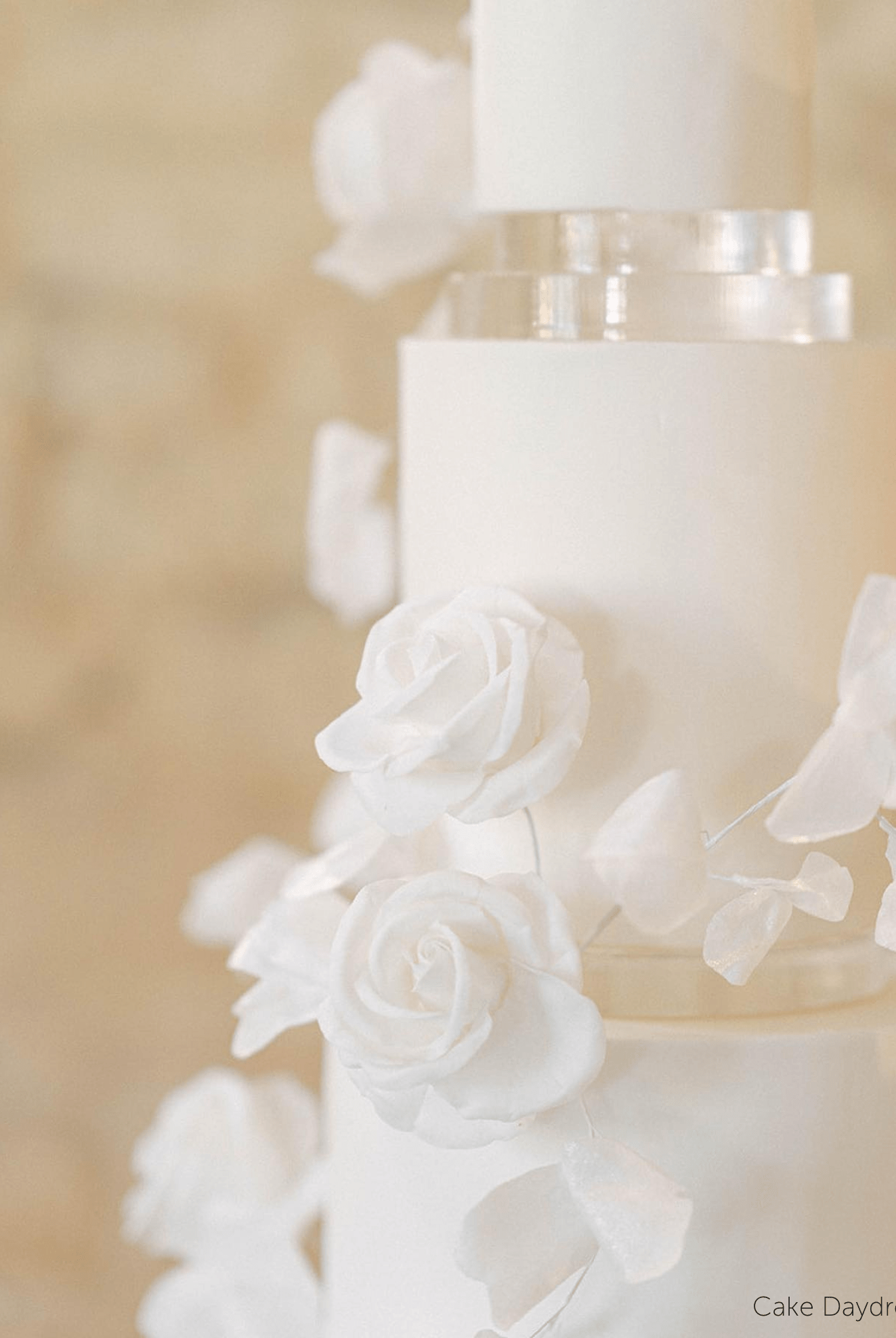 15mm Round Ultra Polished Clear Acrylic Cake Spacers - Prop Options