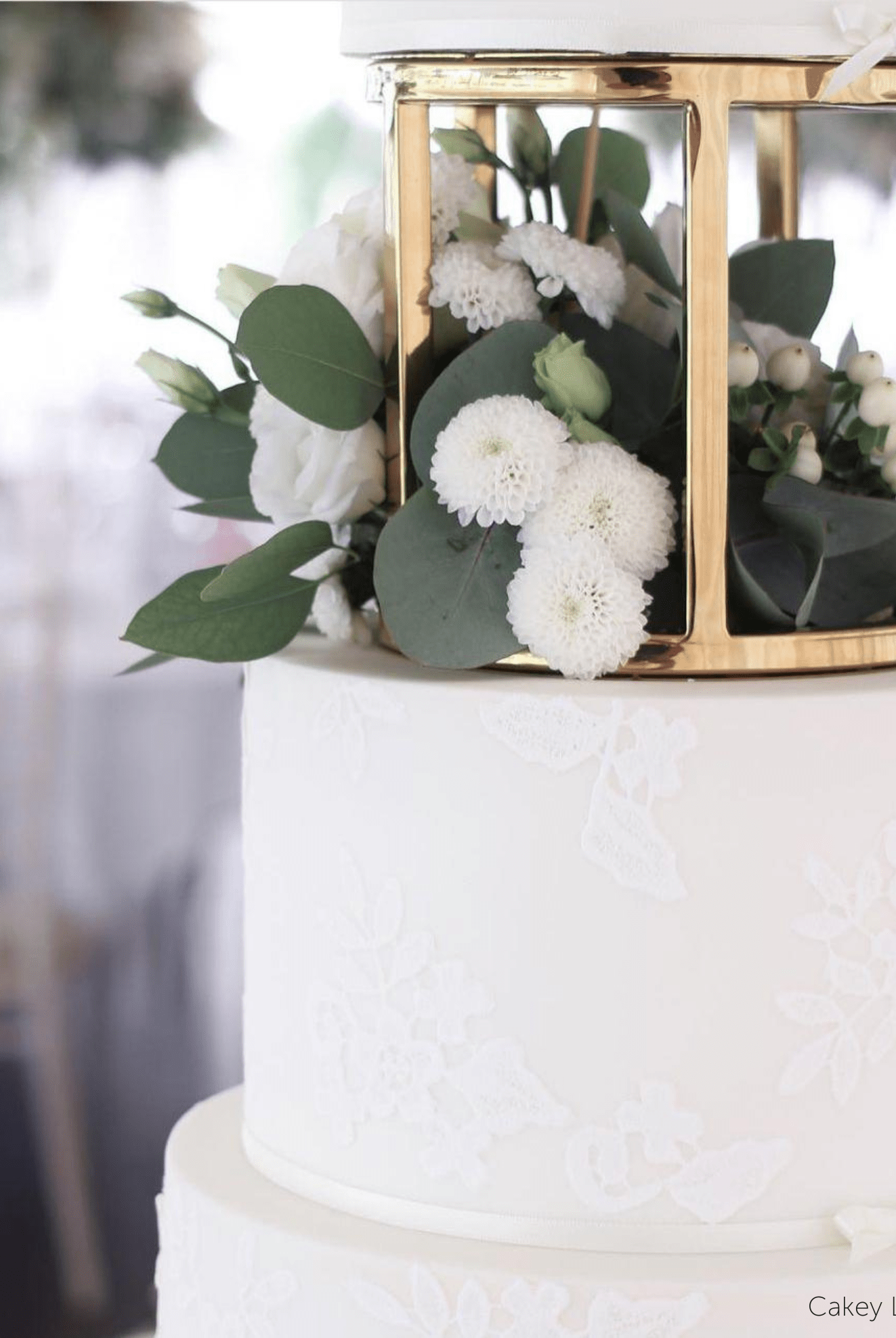 6" Round Metallic Cake Separator - Prop Options