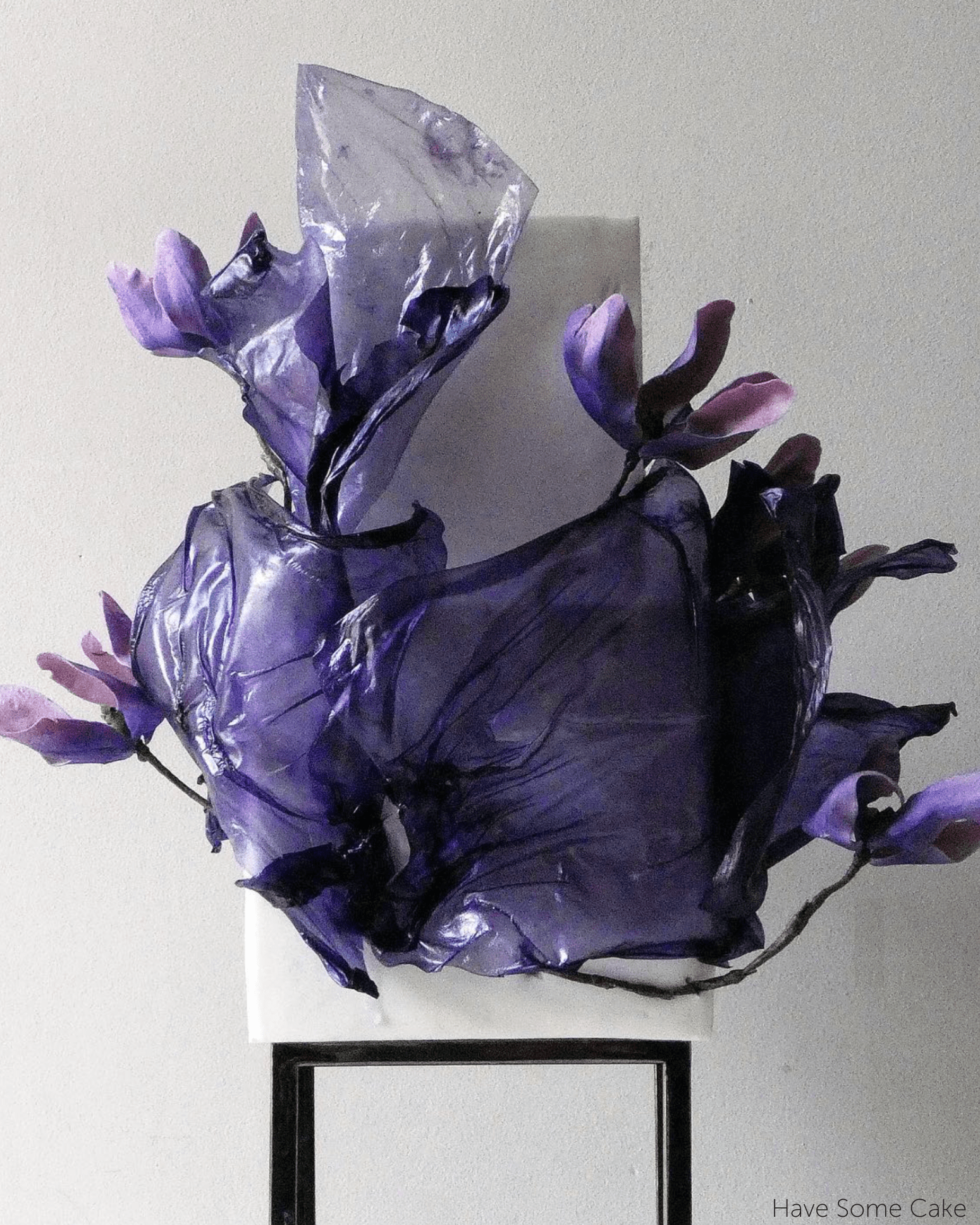 6" Square Metallic Cake Separator - Prop Options