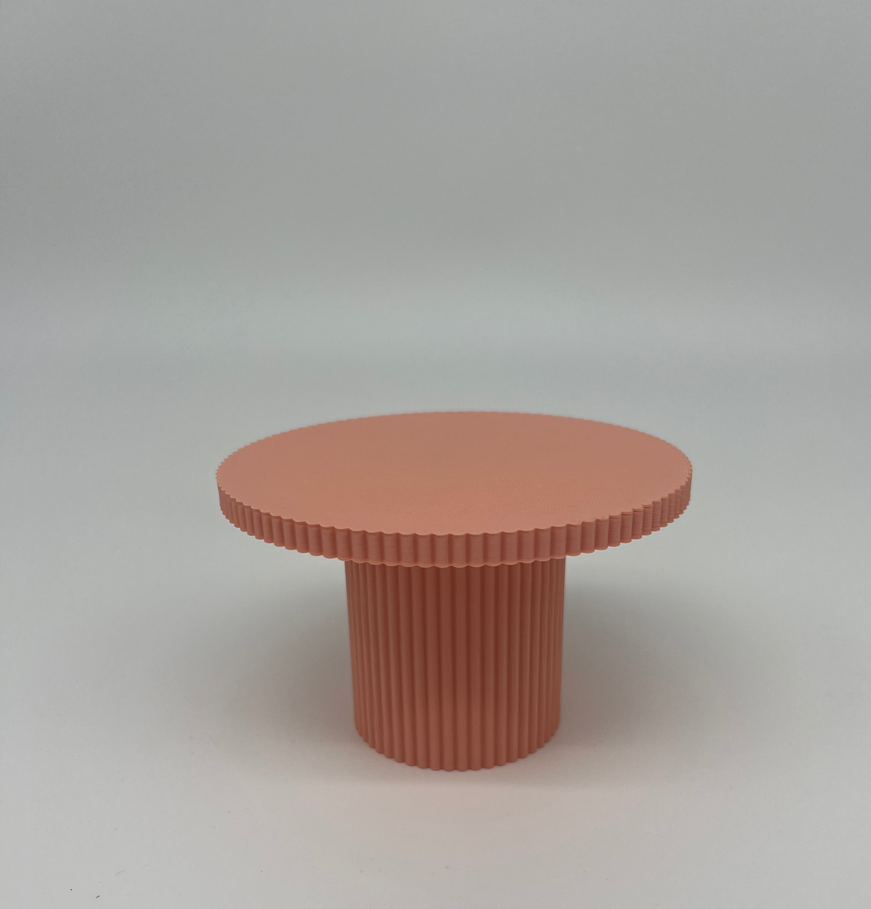 Outlet Reeded Cupcake Stand - Peach - Misprint - Prop Options