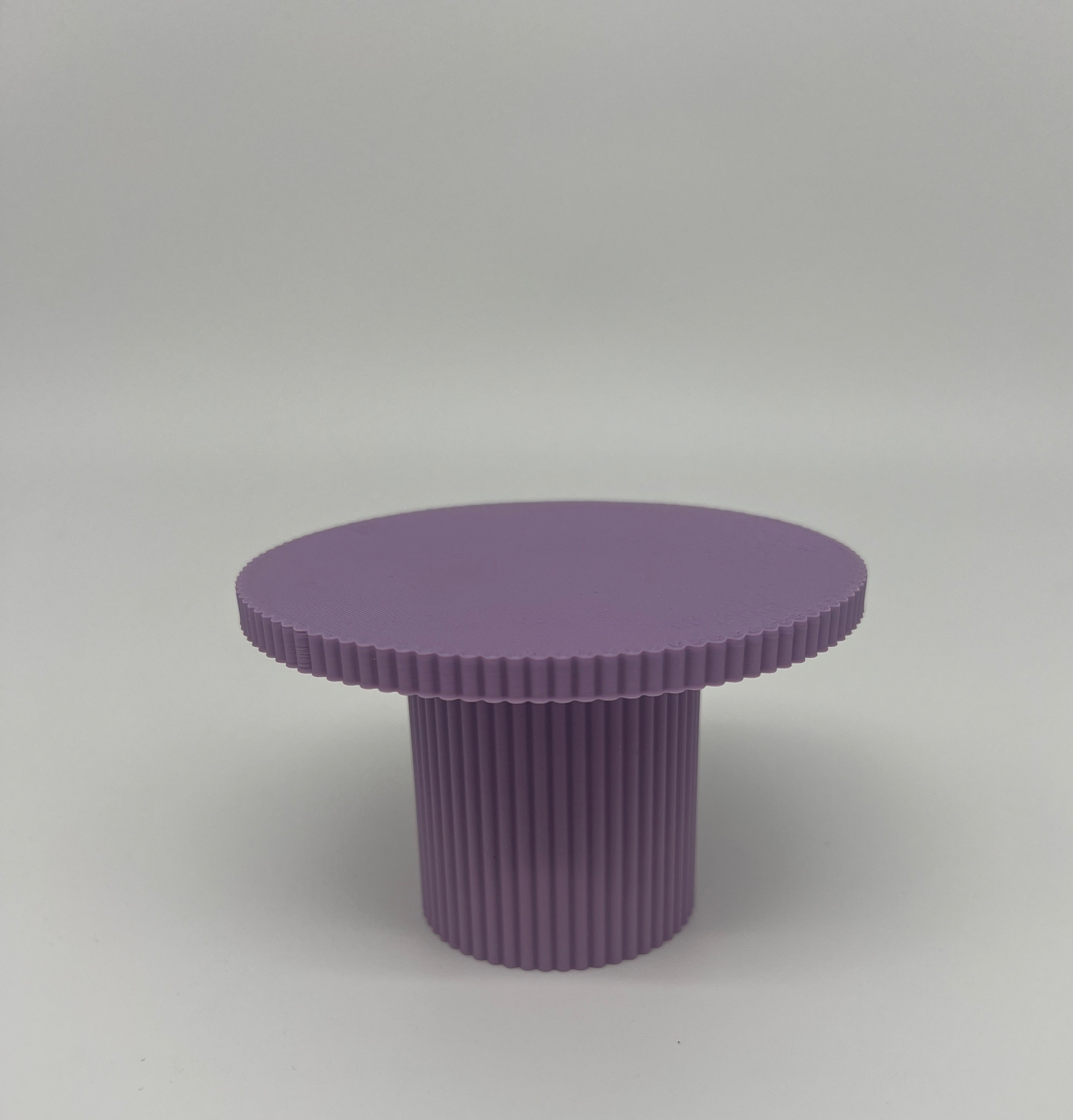 Outlet Reeded Cupcake Stand - Lavender - Misprint - Prop Options