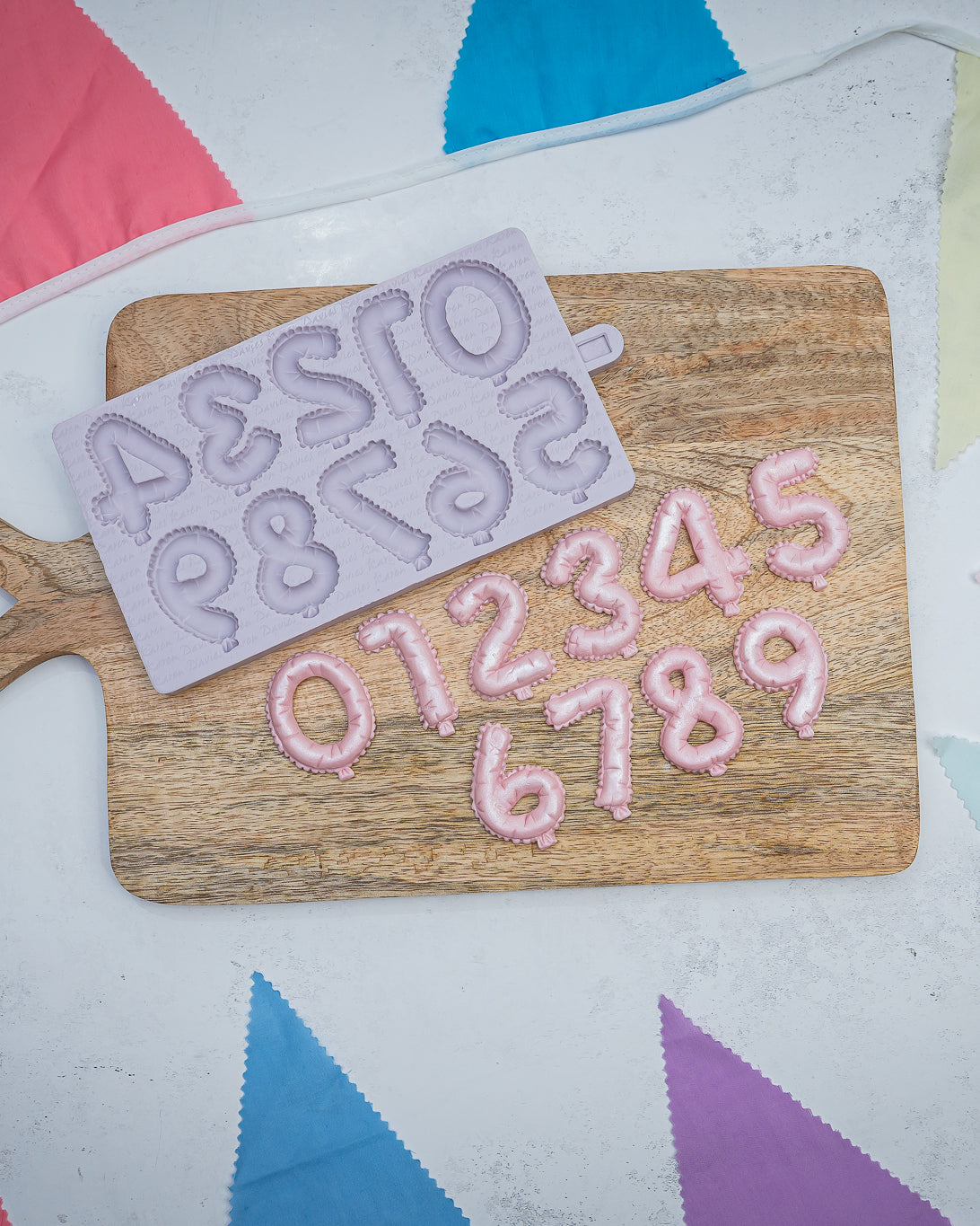 Balloon Numbers Silicone Mould
