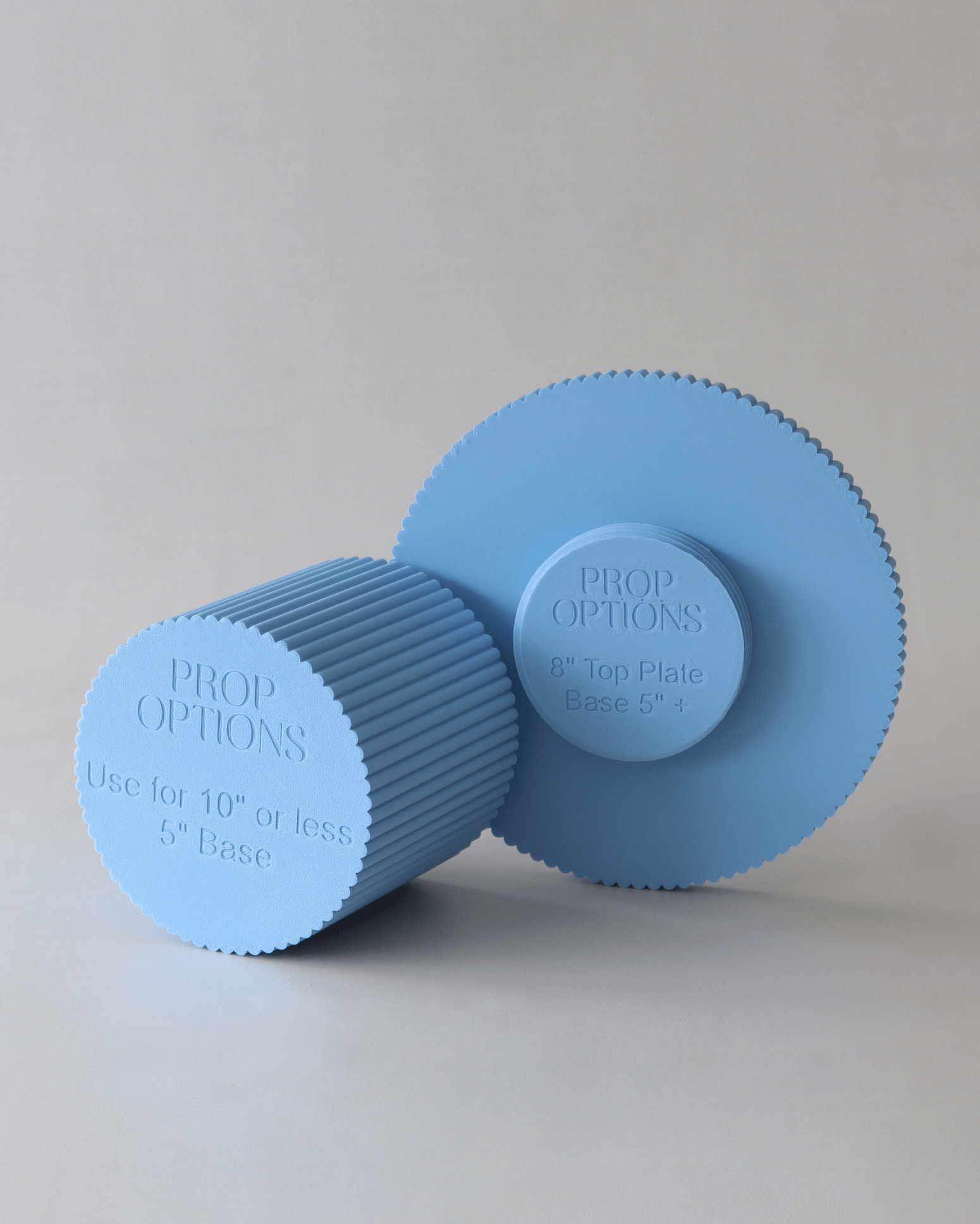 Birthday Bish Pastel Round Reeded Cake Stand - Prop Options