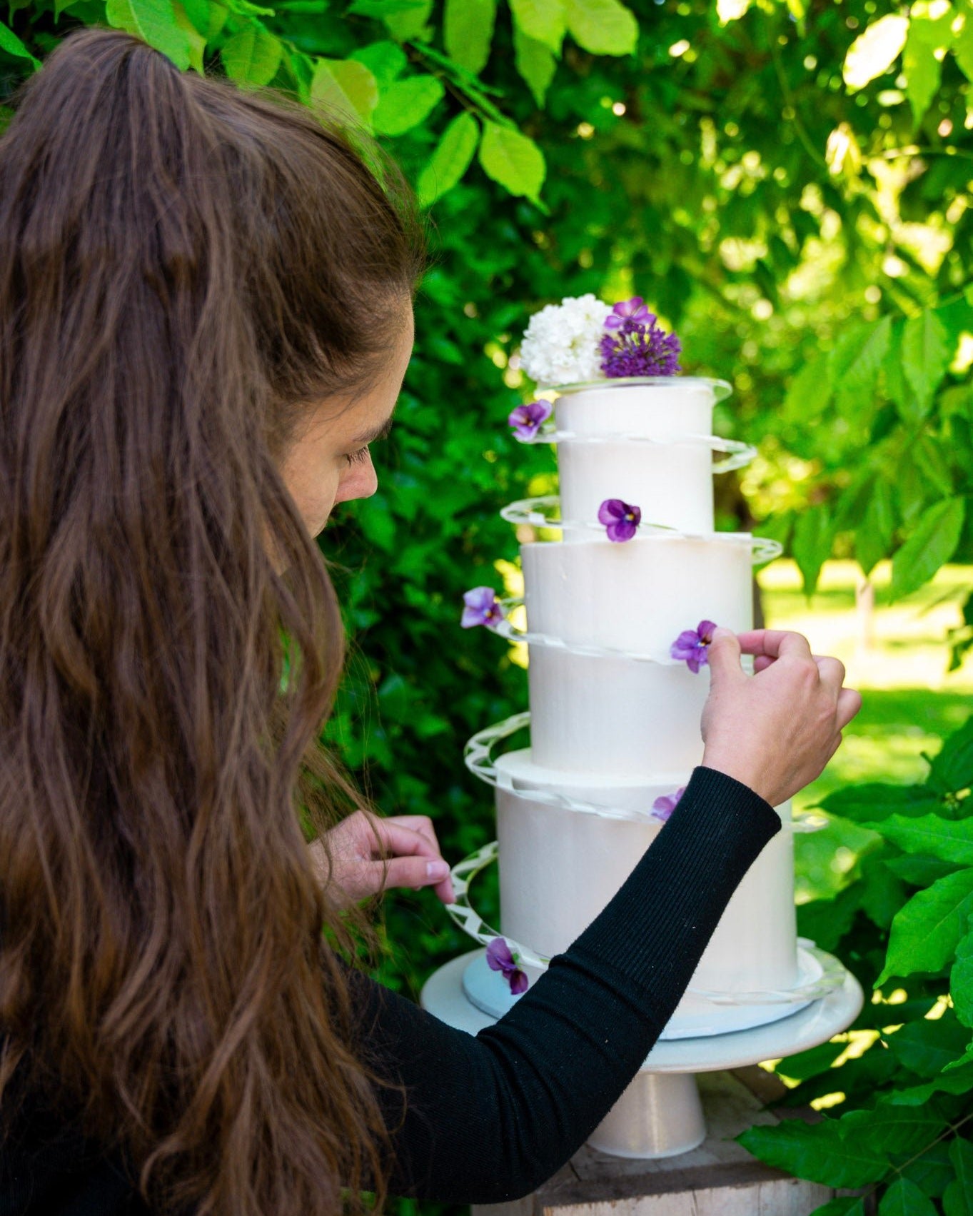 Cake Spiral™ - Acrylic Wrap for Tiered Cakes - Prop Options