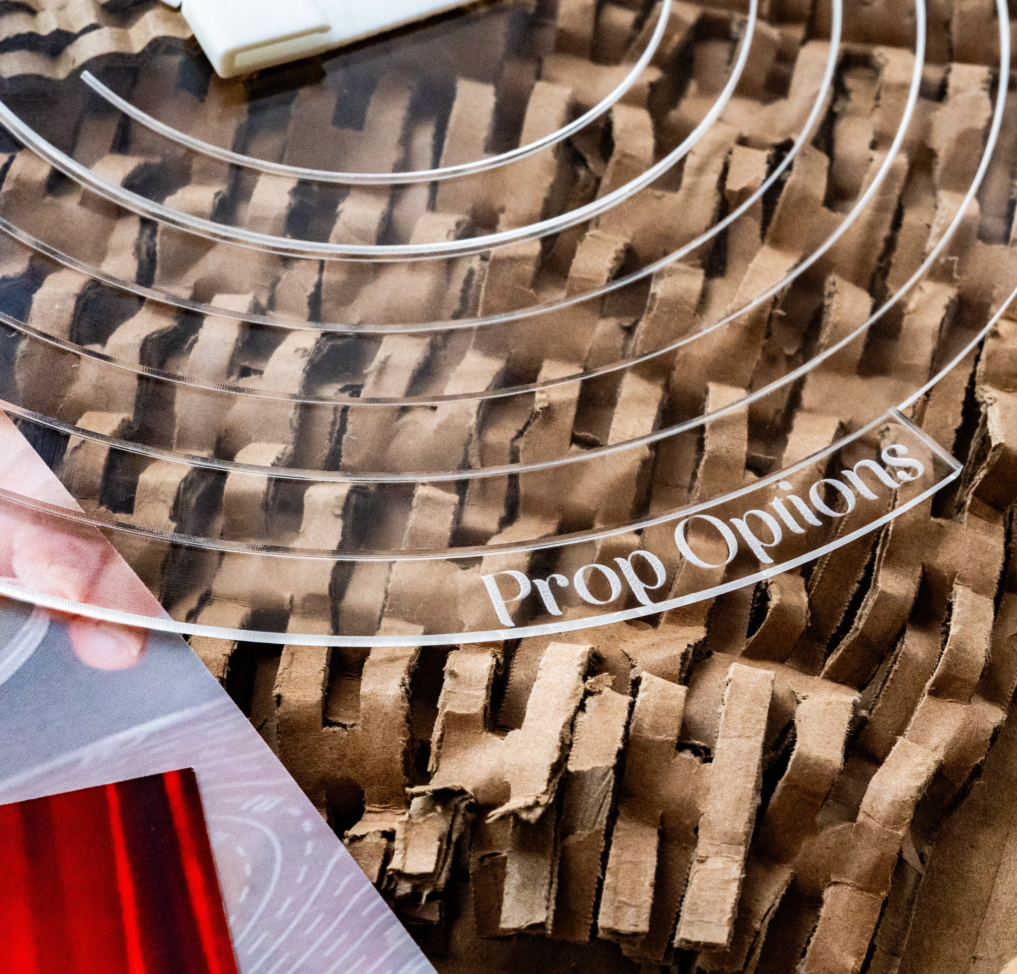 Cake Spiral™ - Acrylic Wrap for Tiered Cakes - Prop Options