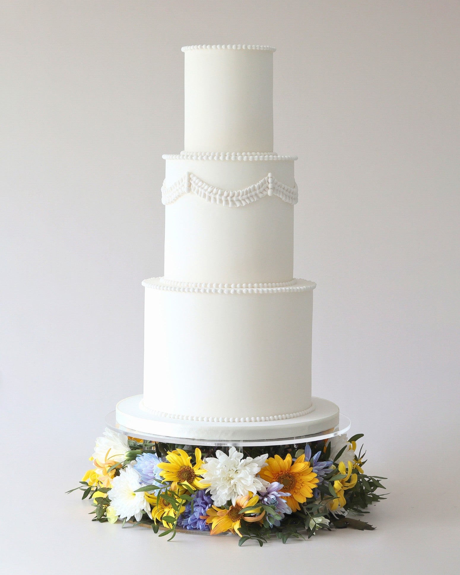 Clear Acrylic Flower Display Cake Stand - Prop Options