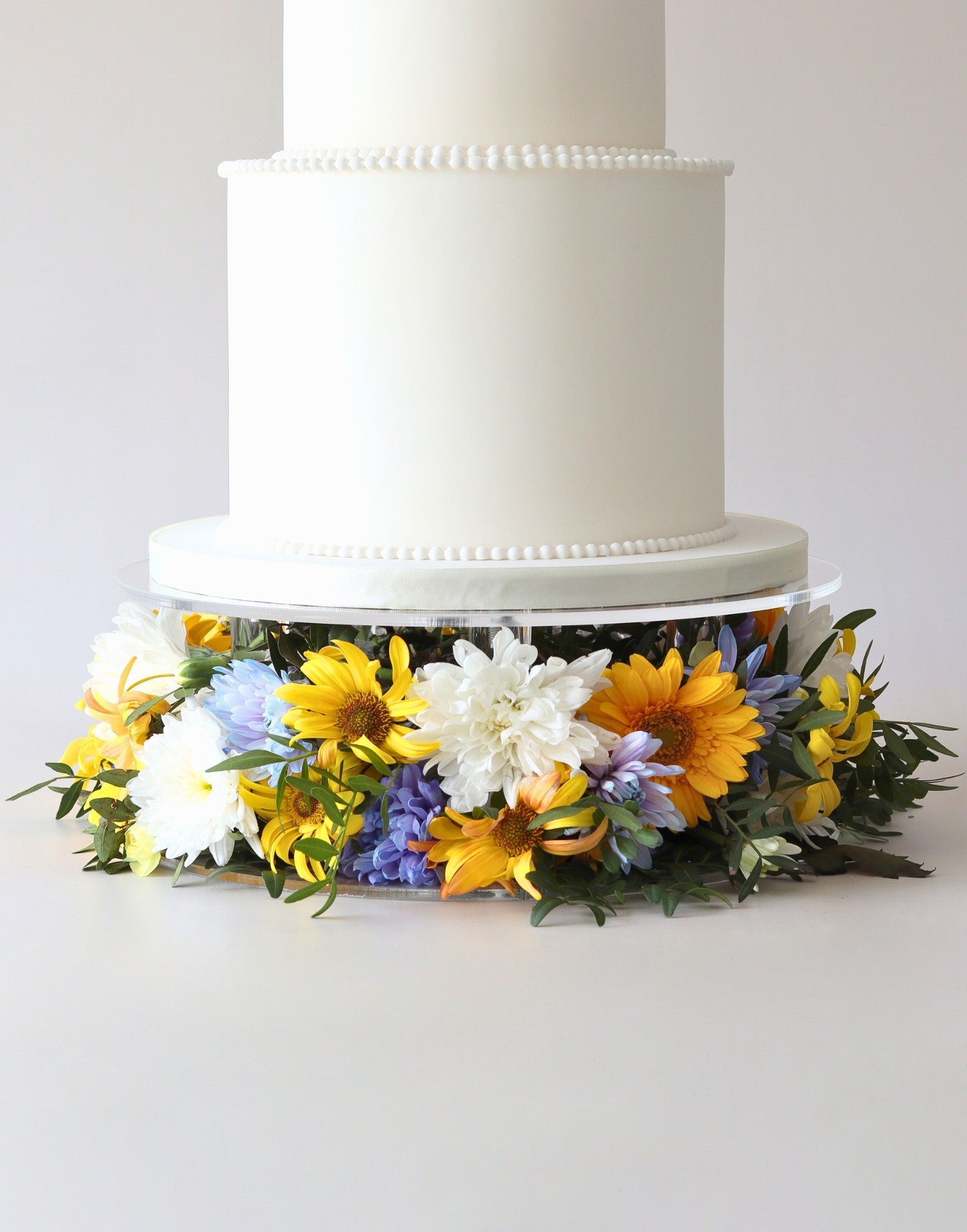 Clear Acrylic Flower Display Cake Stand - Prop Options