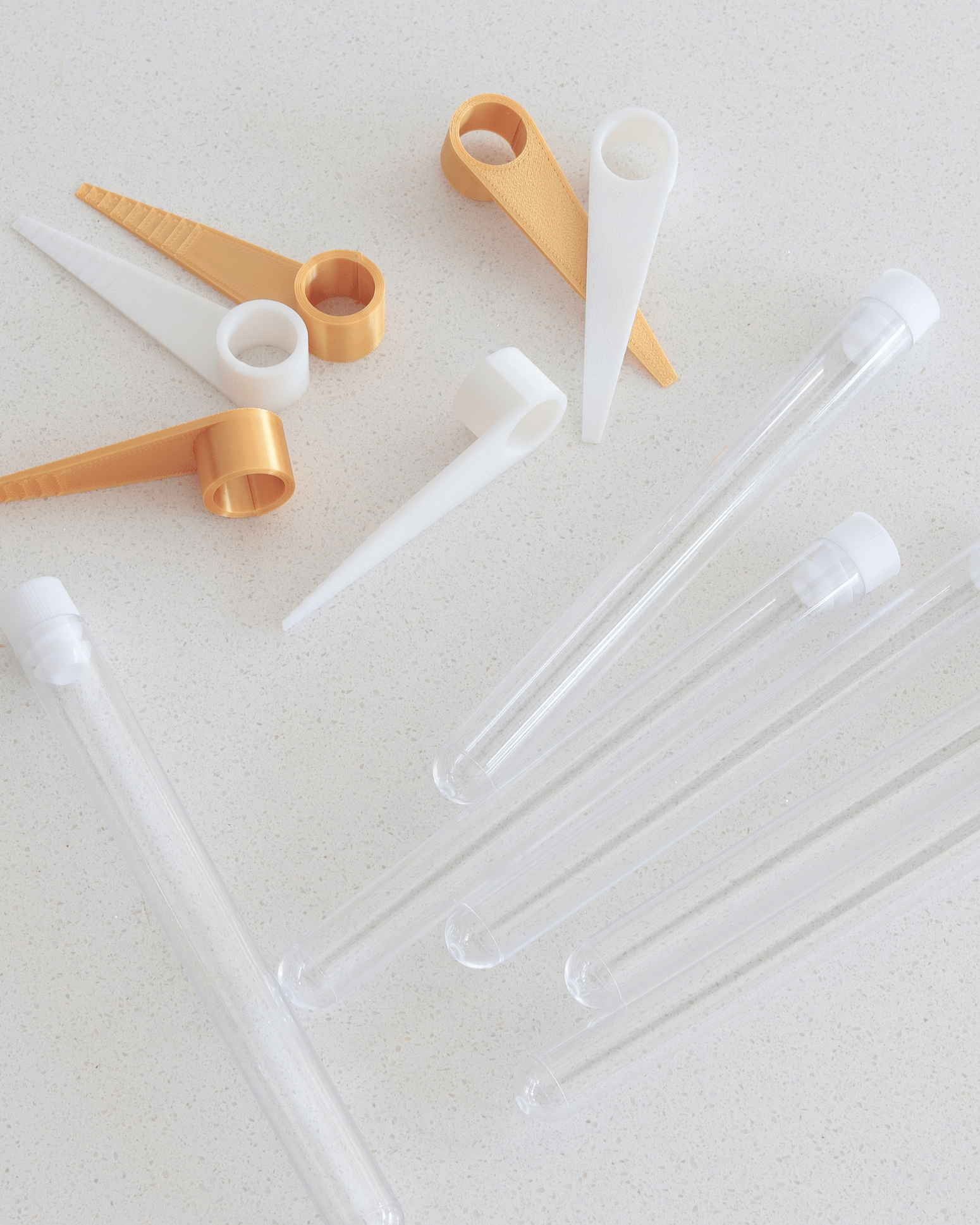 Floating Floral Vial Holders - Set of 5 - Prop Options