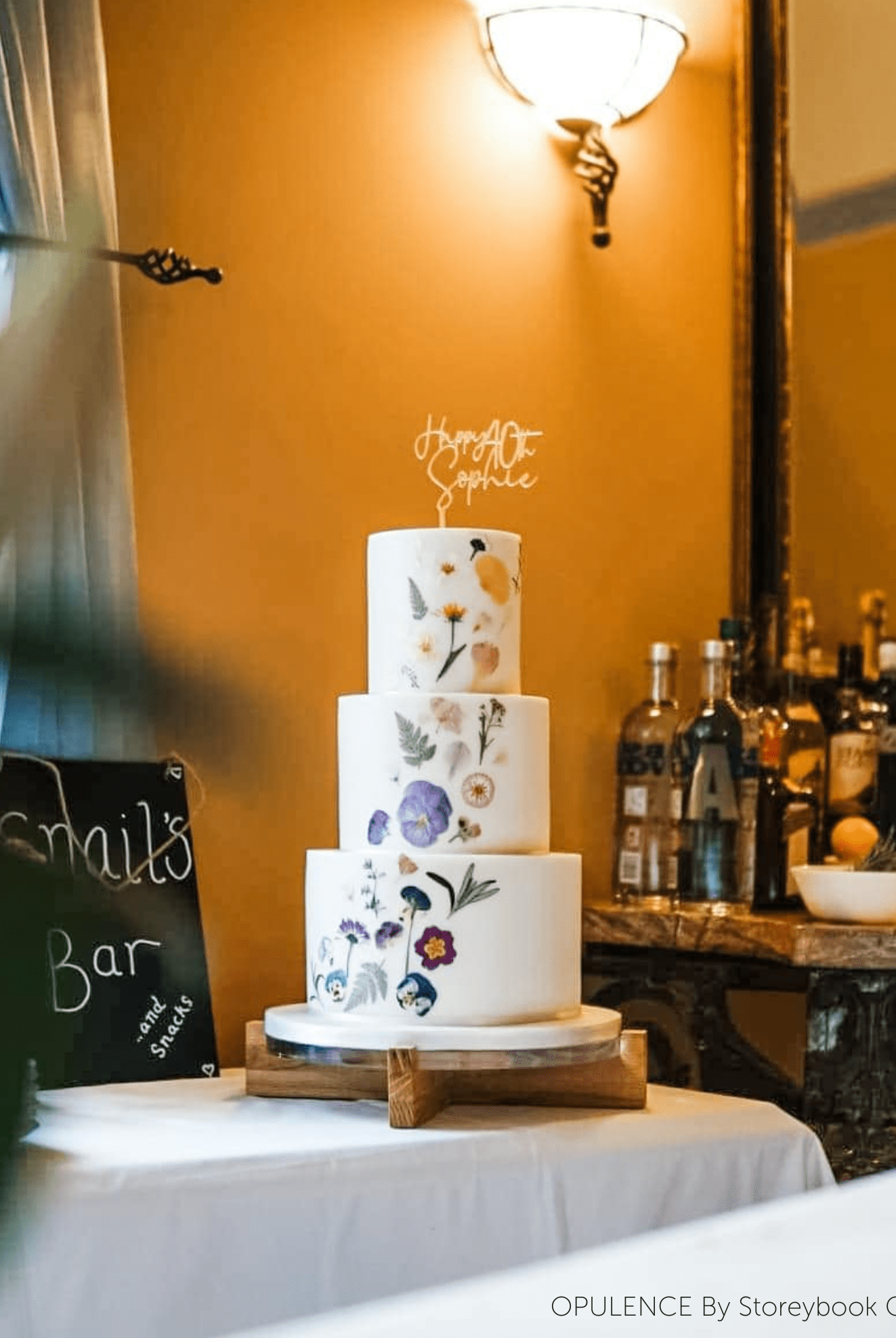 Hand crafted solid oak cake stand - Prop Options