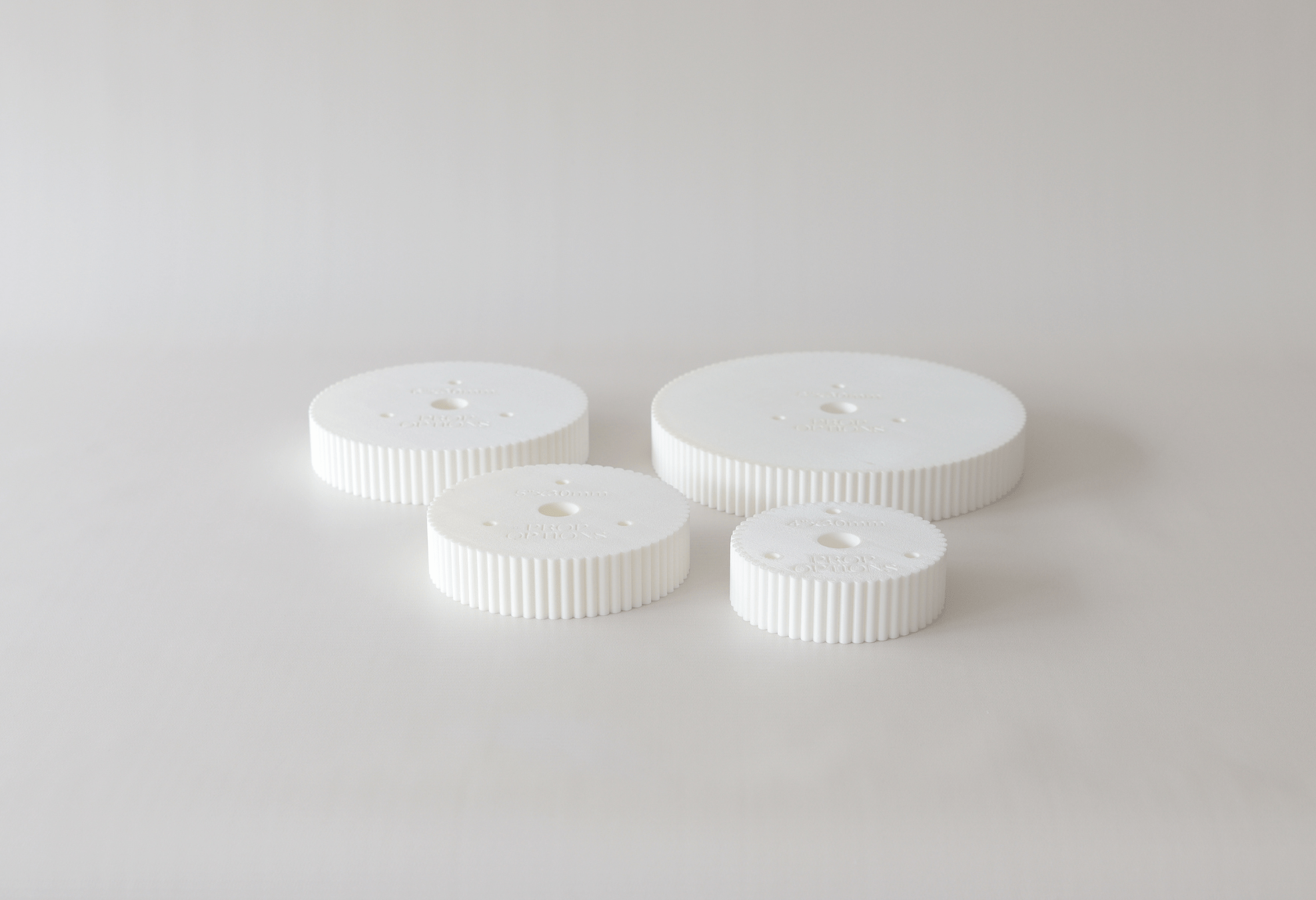 Round 30mm Reeded Cake Spacer - Prop Options