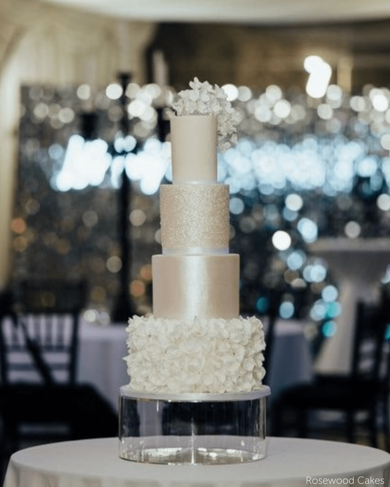 Round Acrylic Fillable Clear Tiers - Prop Options