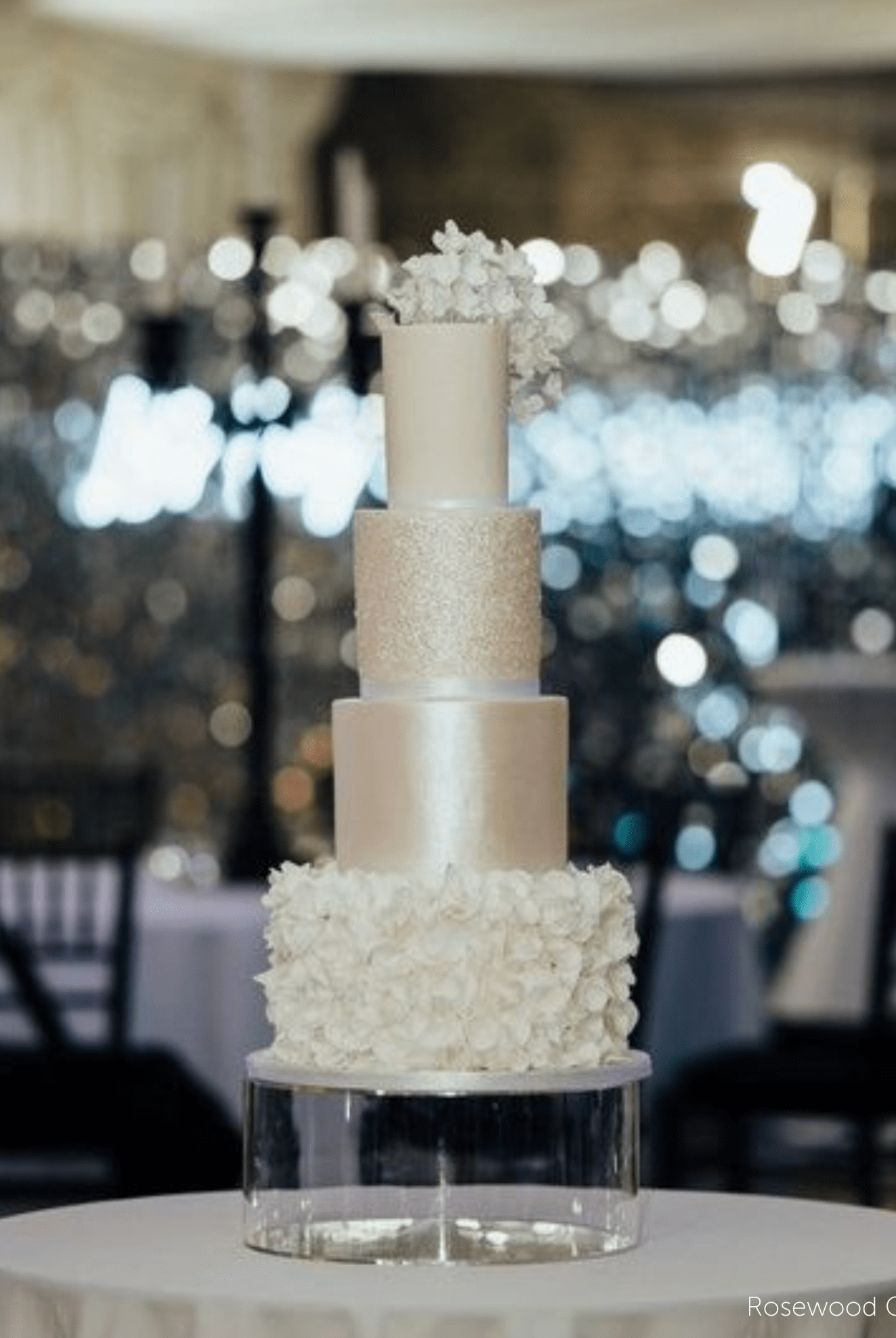 Round Acrylic Fillable Clear Tiers - Prop Options