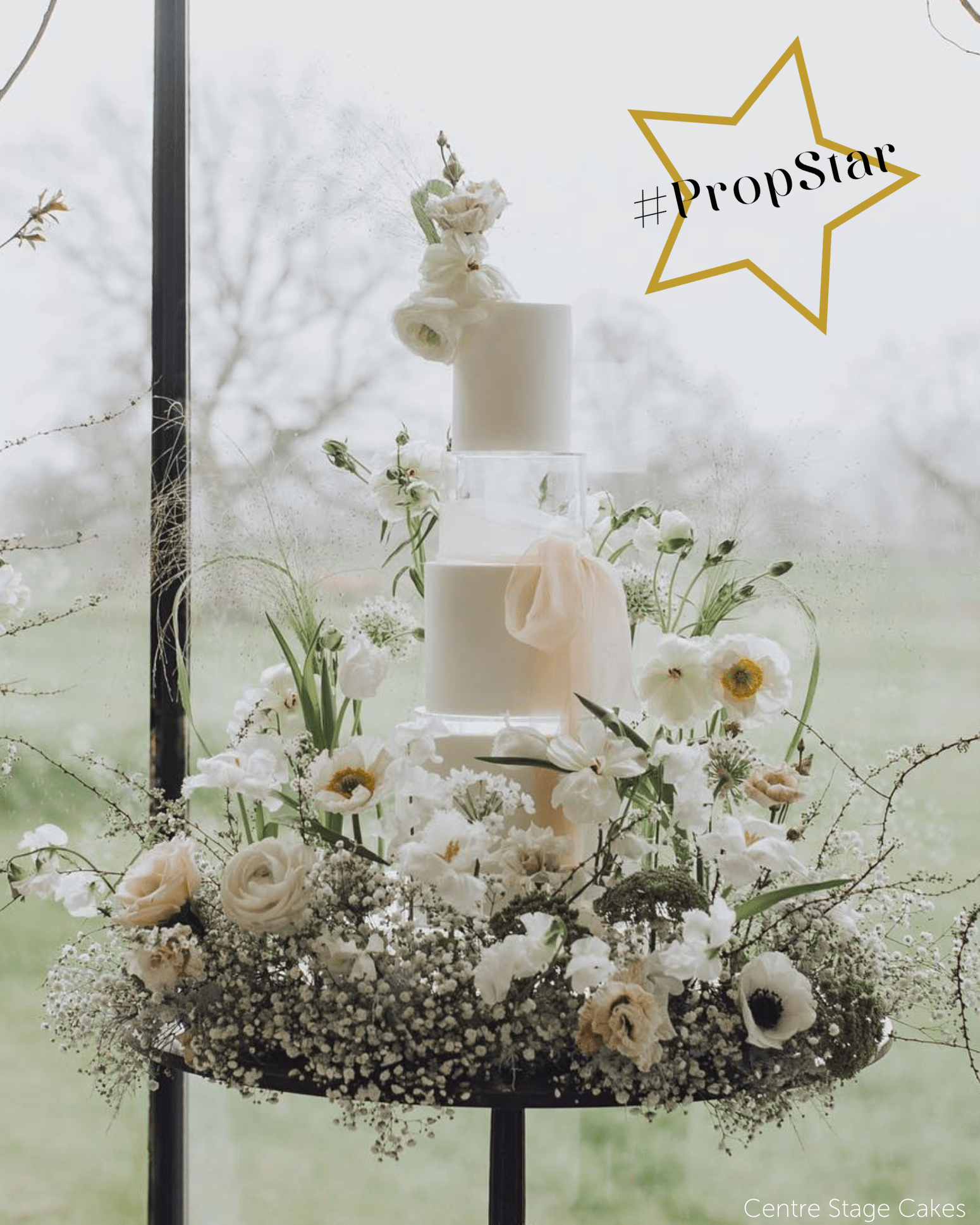 Round Acrylic Fillable Clear Tiers - Prop Options