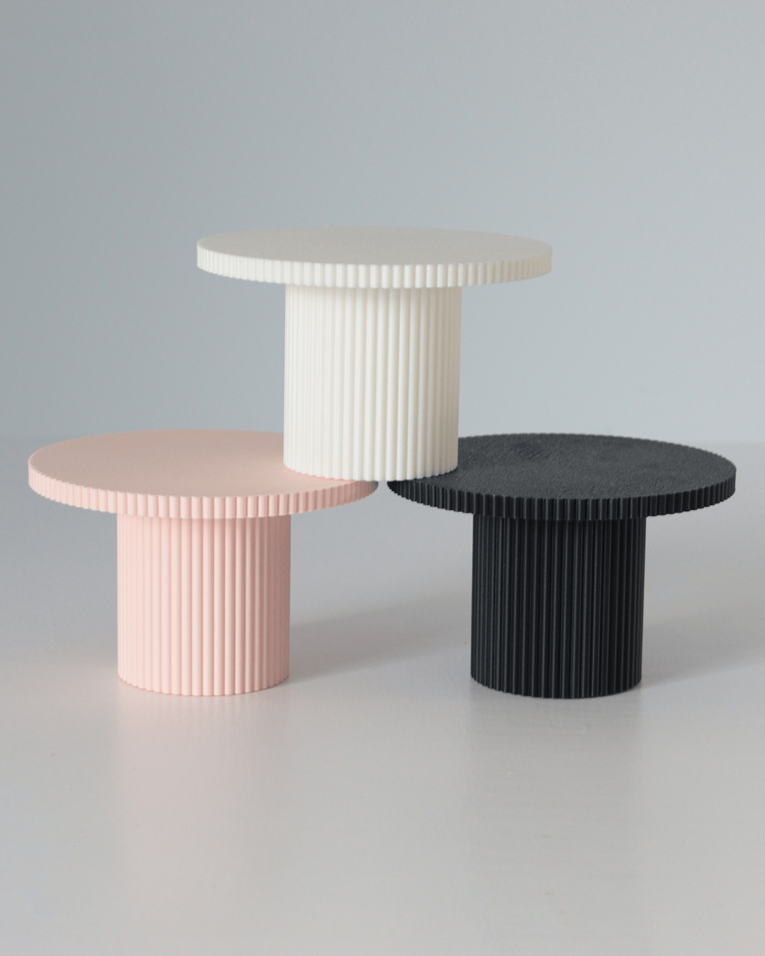 Round Reeded Cupcake Stand - Prop Options