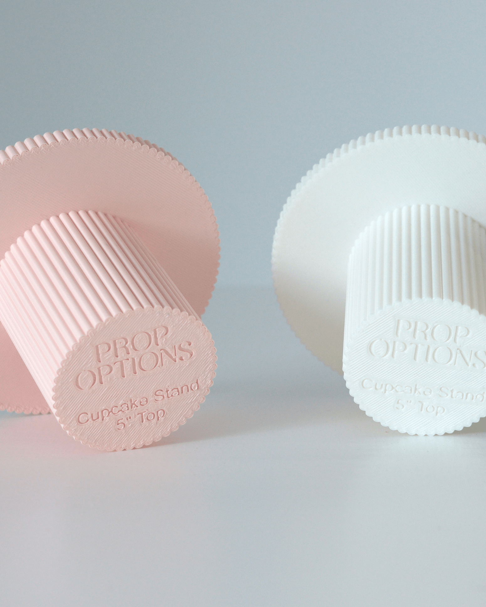 Round Reeded Cupcake Stand - Prop Options