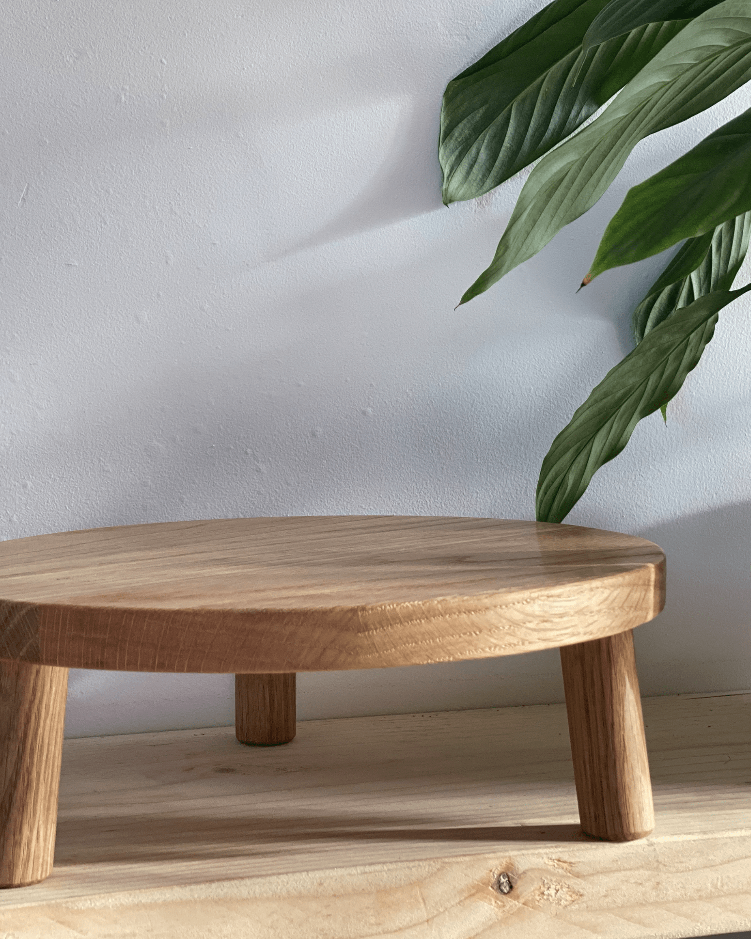 Solid Oak Tripod Cake Stand - Prop Options