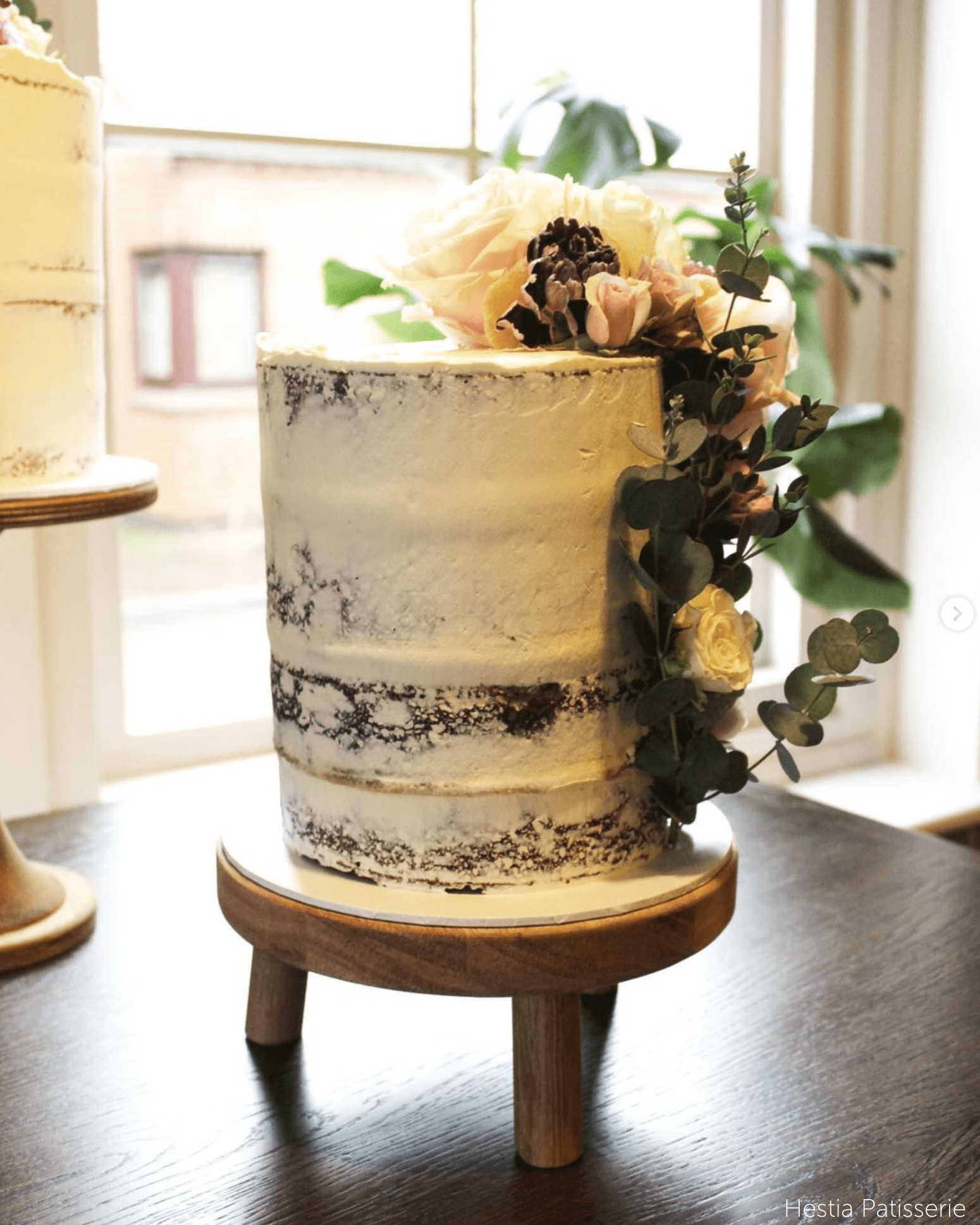 Solid Oak Tripod Cake Stand - Prop Options