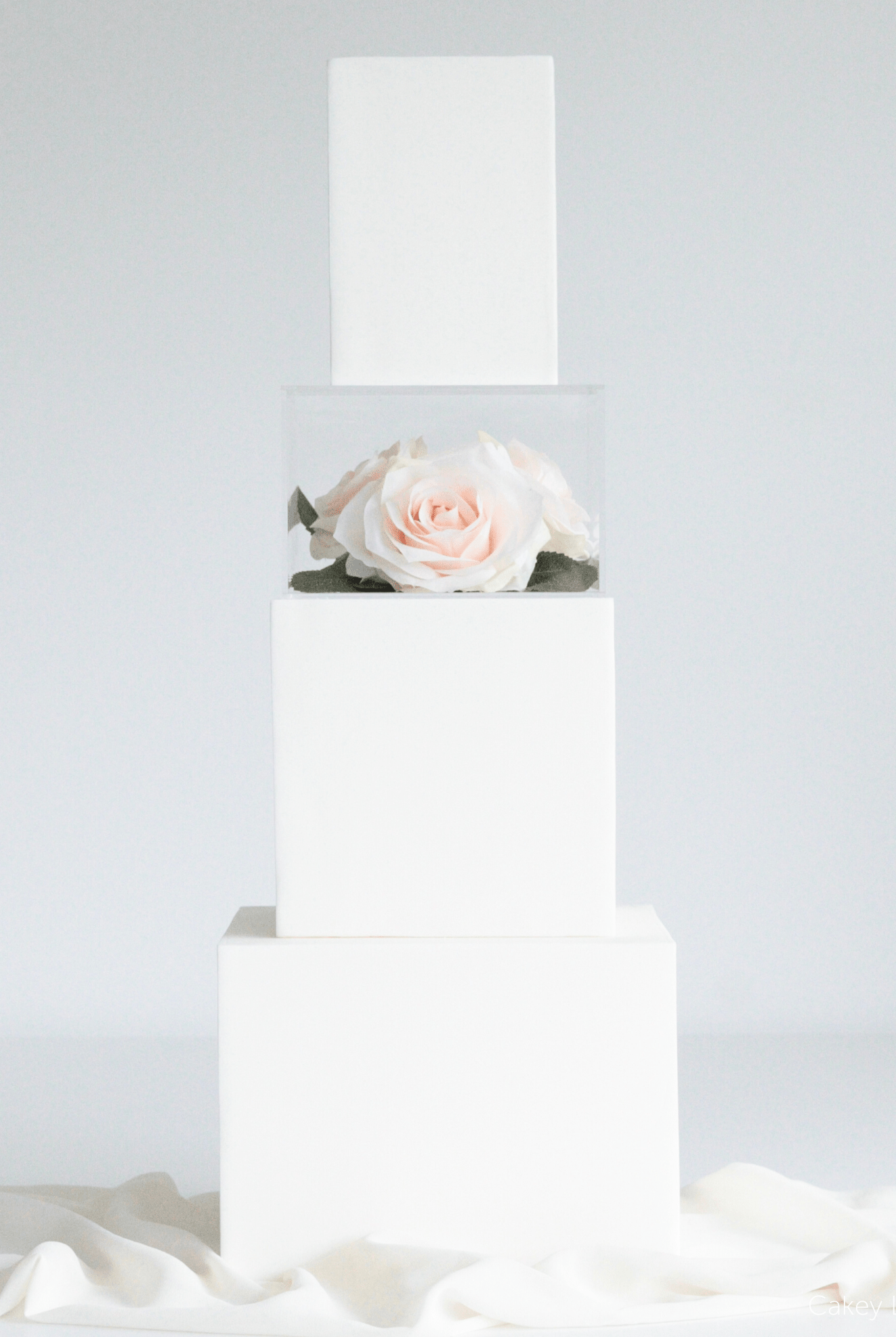 Square Acrylic Fillable Clear Tiers - Prop Options
