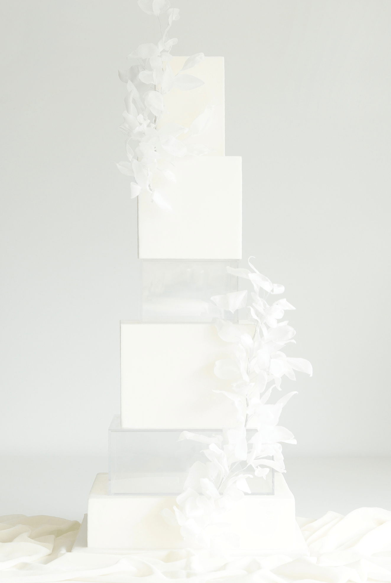 Square Acrylic Fillable Clear Tiers - Prop Options