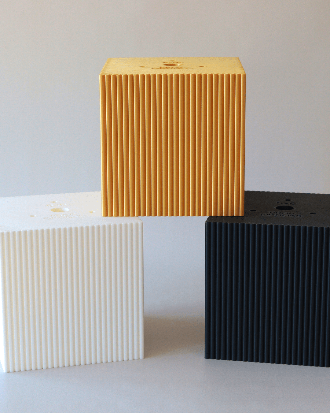 Square Reeded Cake Separator - Prop Options