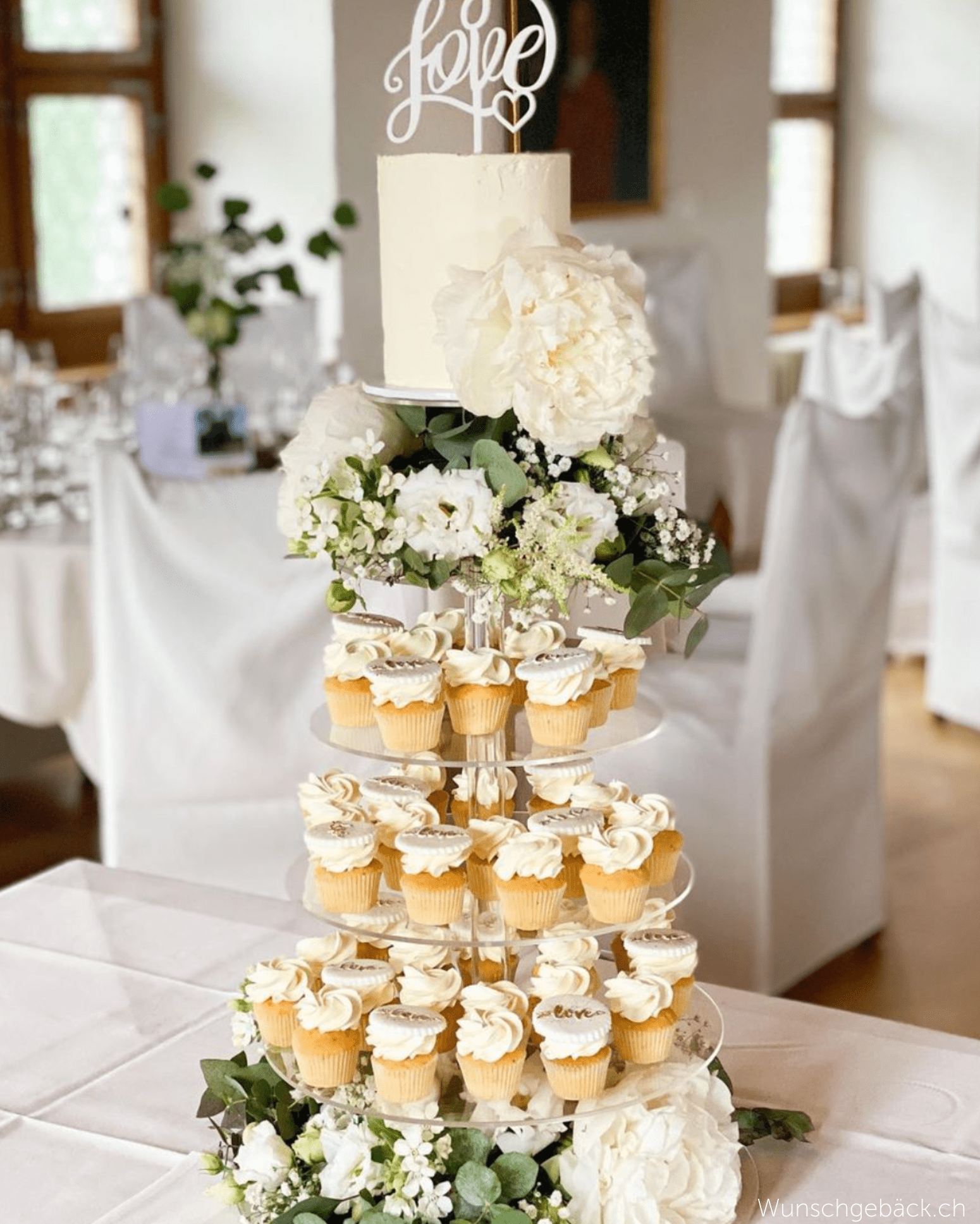 Ultra Adjustable 6 Tier Acrylic Cupcake Display Stand - Prop Options