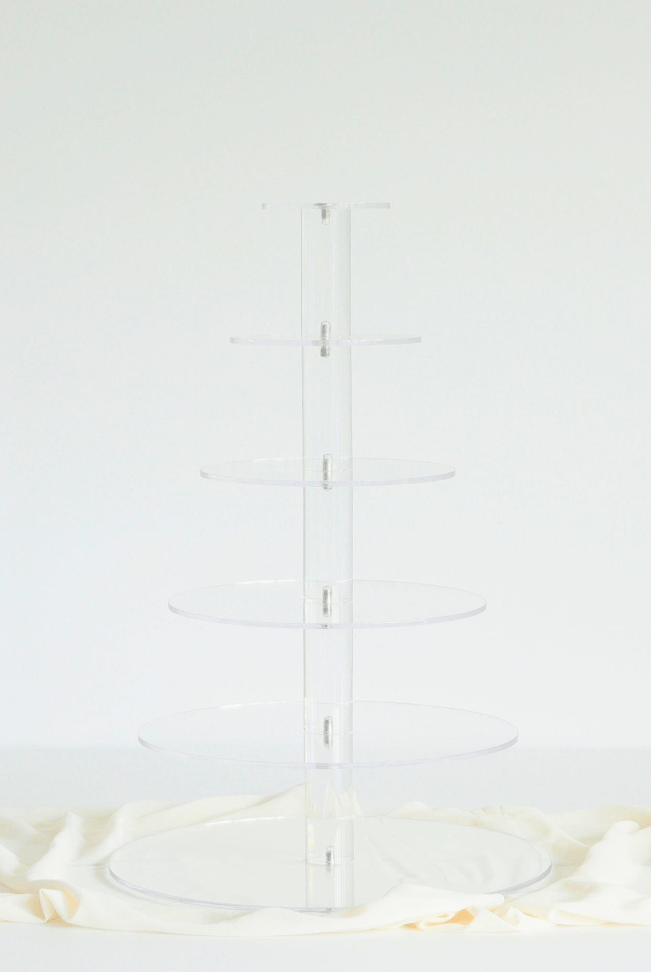 Ultra Adjustable 6 Tier Acrylic Cupcake Display Stand - Prop Options