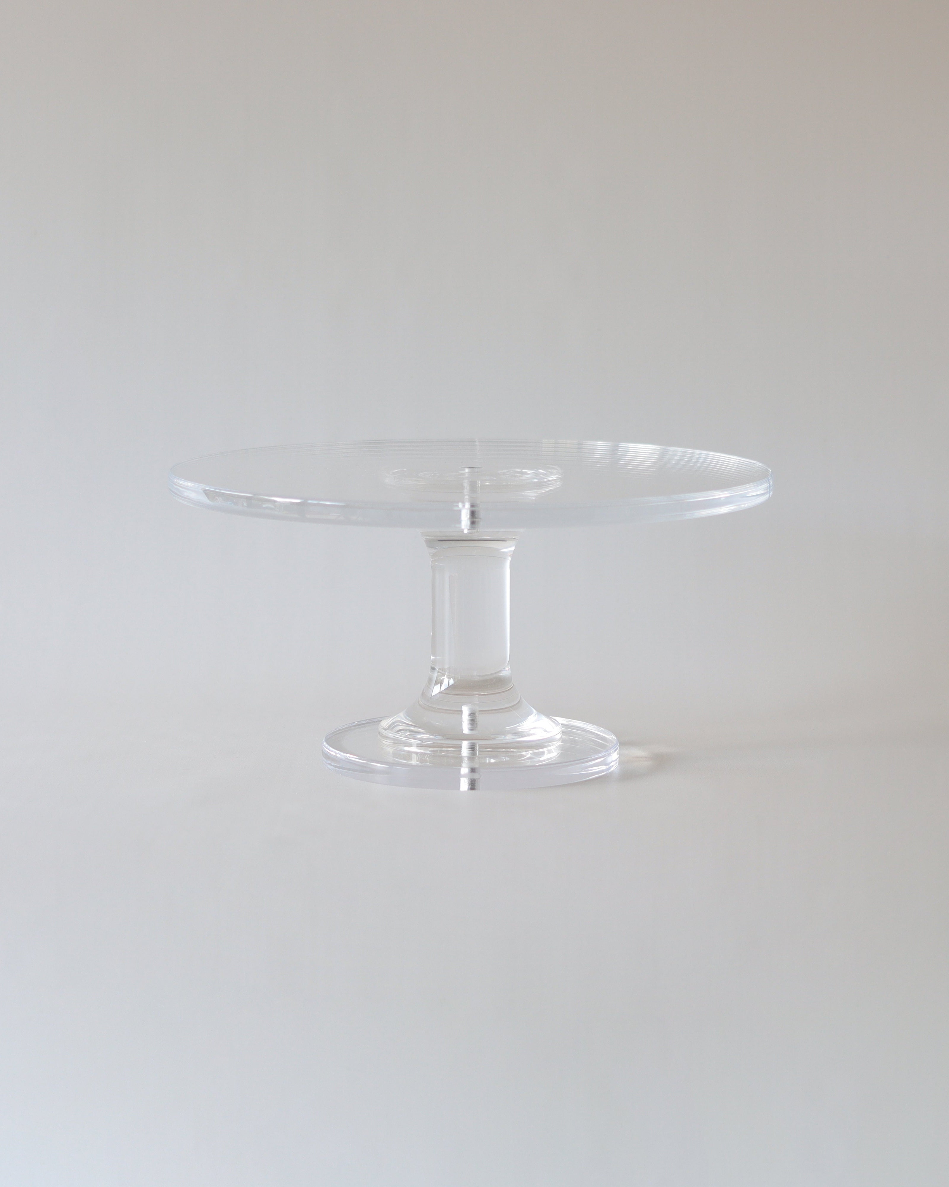 Ultra - polished Acrylic Pedestal Cake Stand - Prop Options