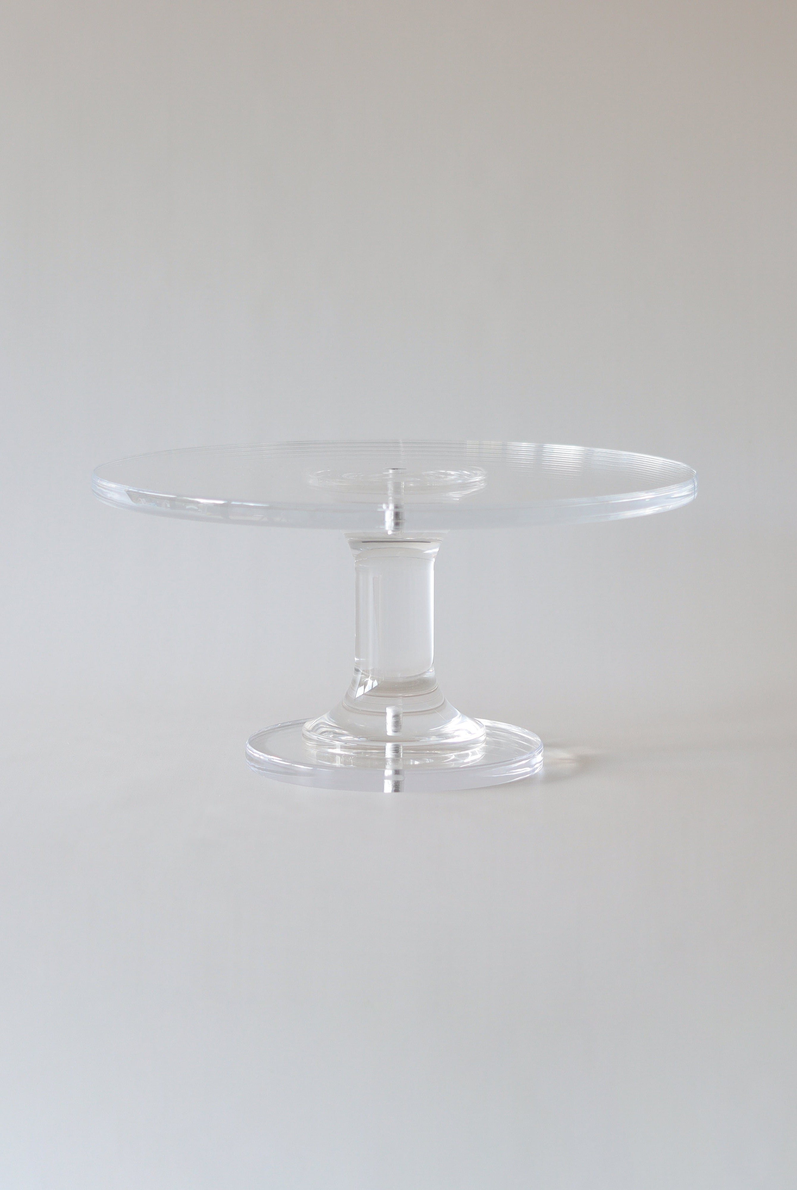 Ultra - polished Acrylic Pedestal Cake Stand - Prop Options