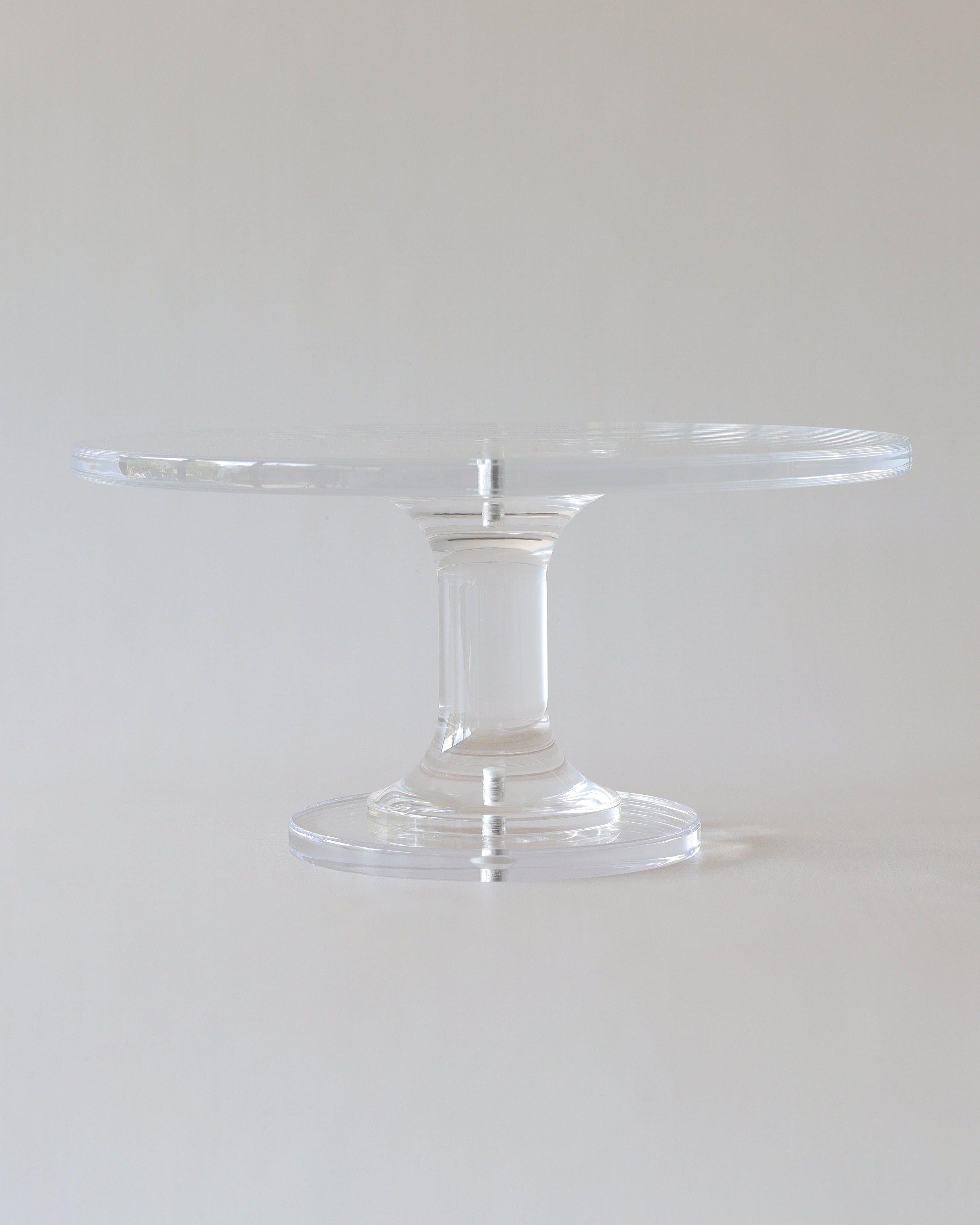 Ultra - polished Acrylic Pedestal Cake Stand - Prop Options