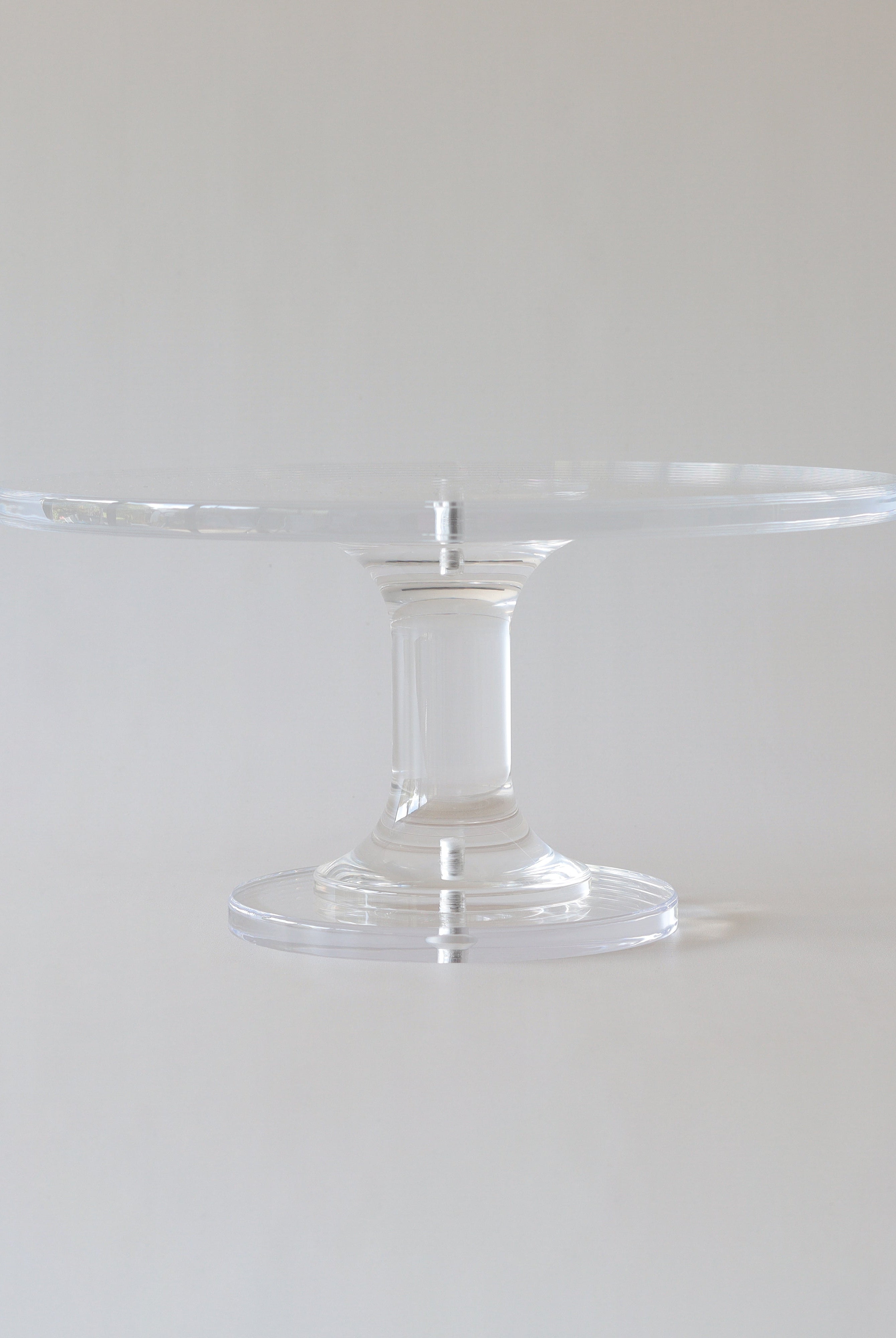 Ultra - polished Acrylic Pedestal Cake Stand - Prop Options