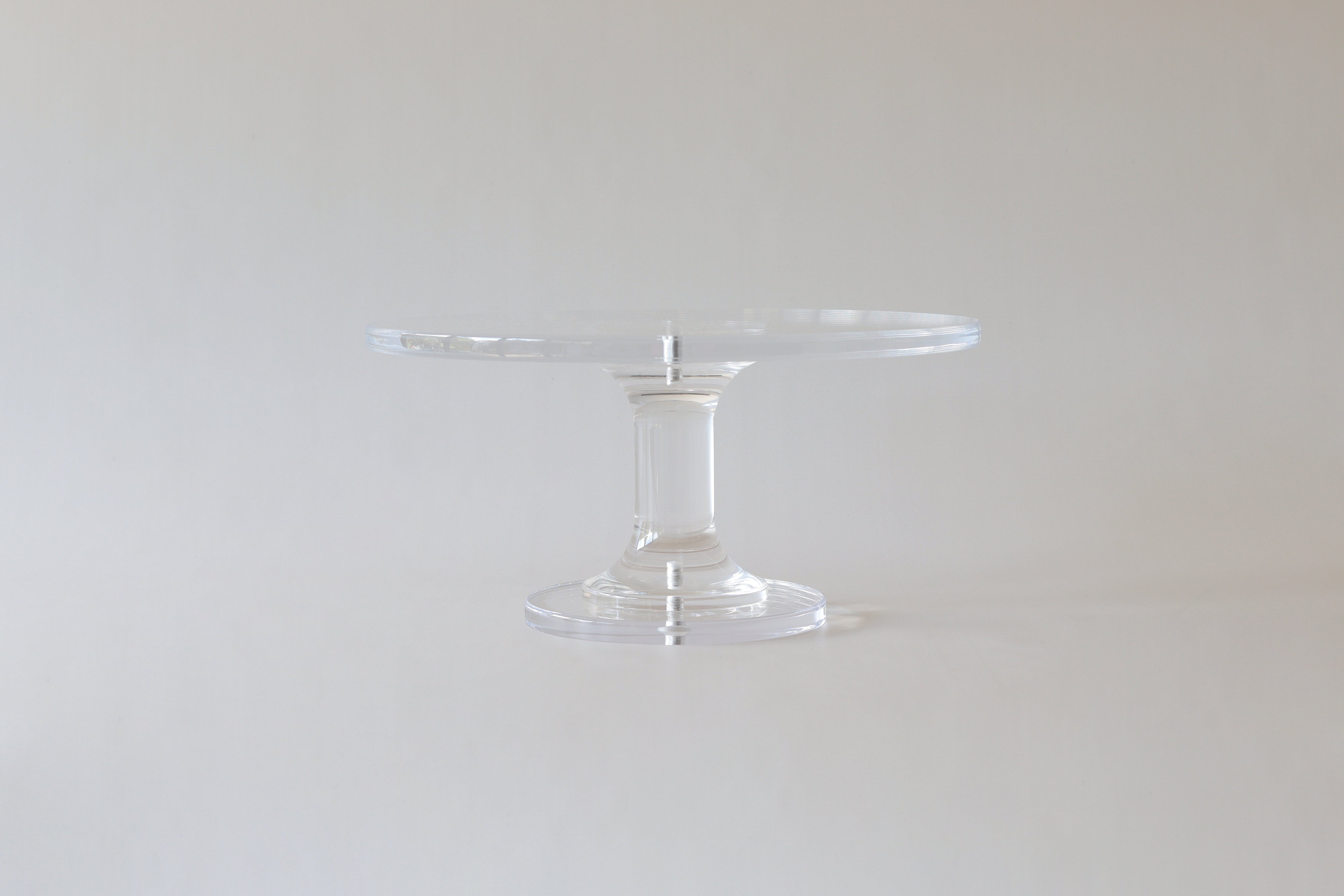 Ultra - polished Acrylic Pedestal Cake Stand - Prop Options