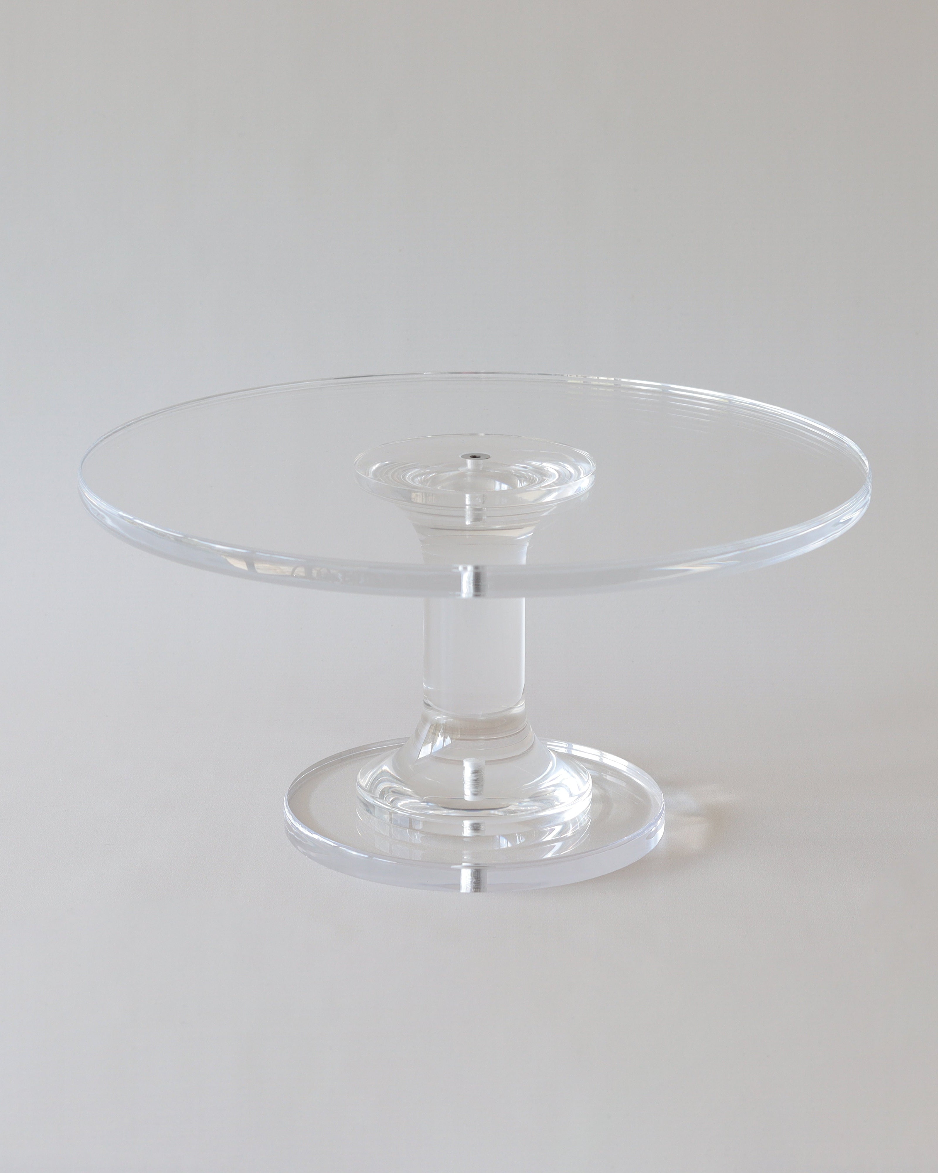Ultra - polished Acrylic Pedestal Cake Stand - Prop Options