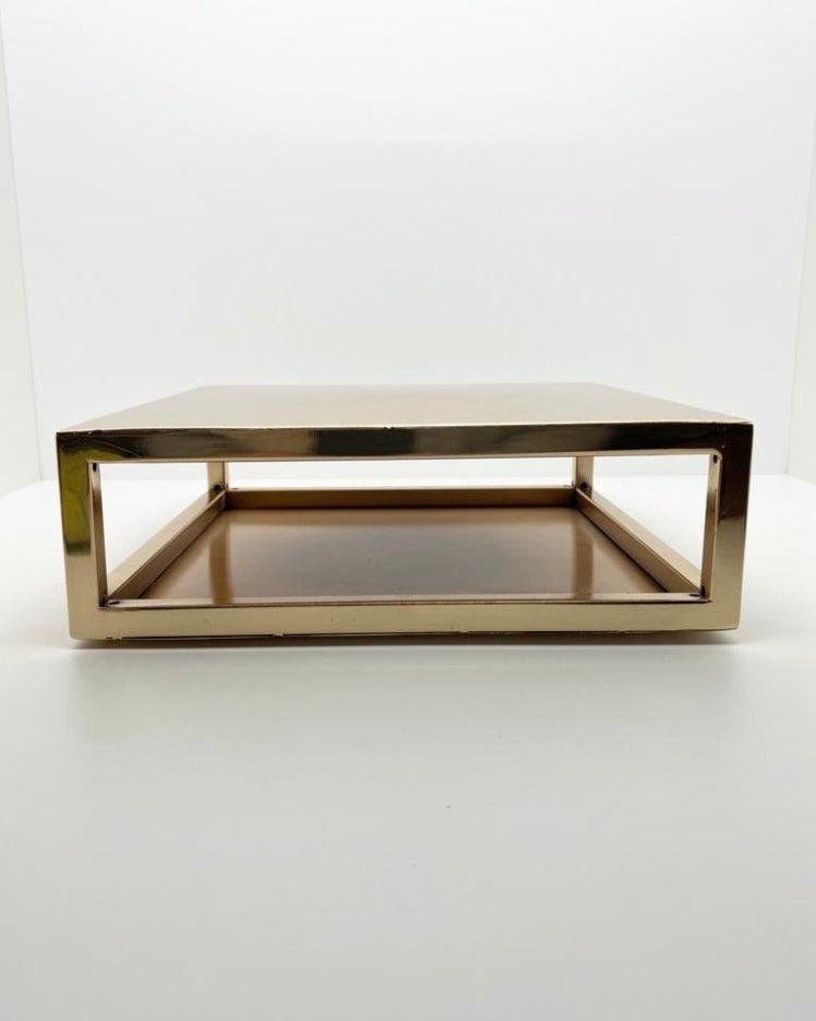 10" Rectangle Metallic Cake Separator - Prop Options