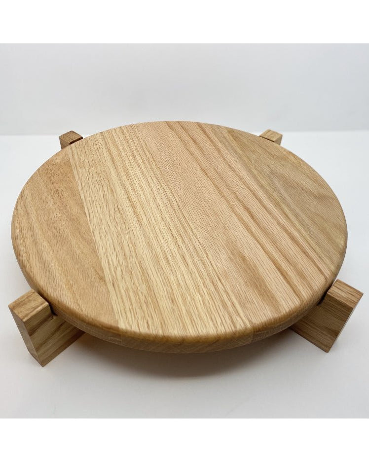 Hand crafted solid oak cake stand - Prop Options