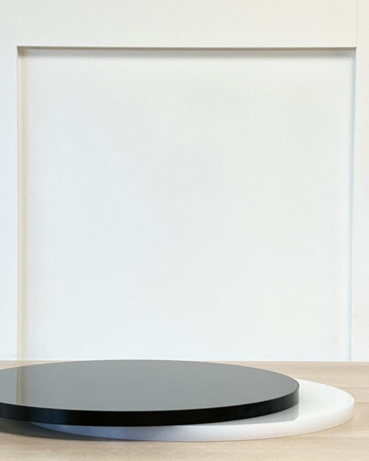 Premium 15mm Ultra Polished Acrylic Cake Board - Prop Options