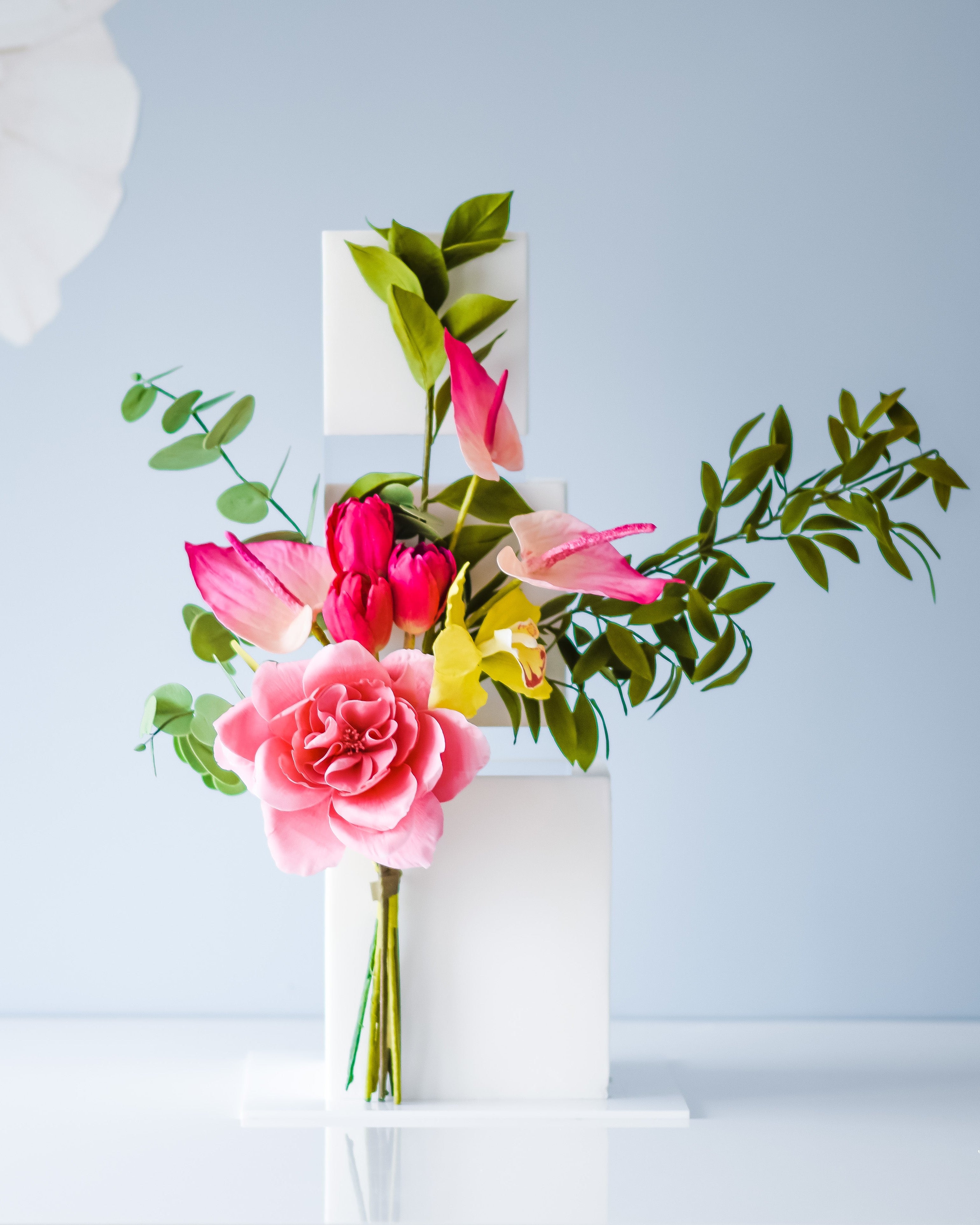 PropBundles - 30mm Square Ultra Polished Acrylic Cake Spacers - Prop Options