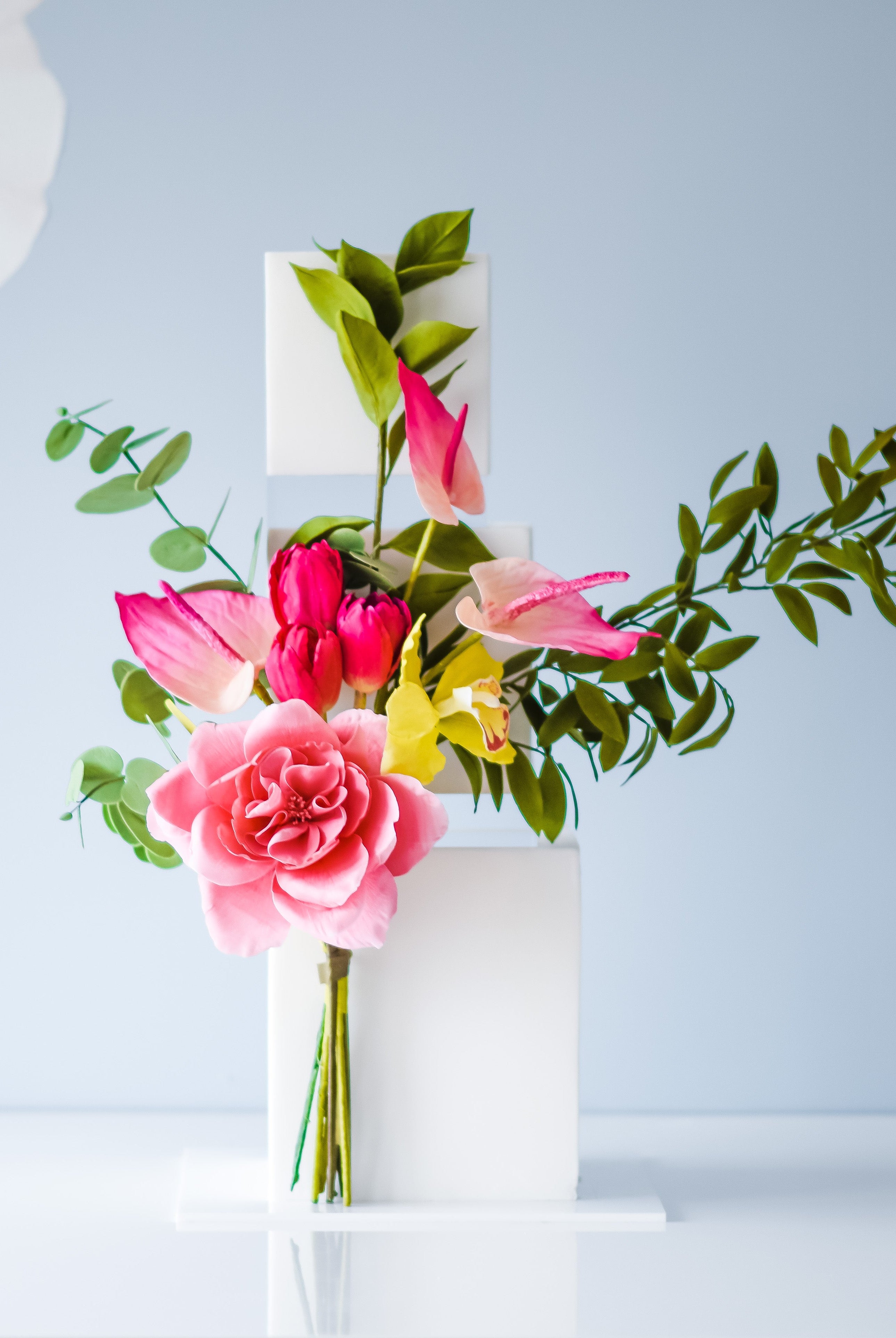 PropBundles - 30mm Square Ultra Polished Acrylic Cake Spacers - Prop Options