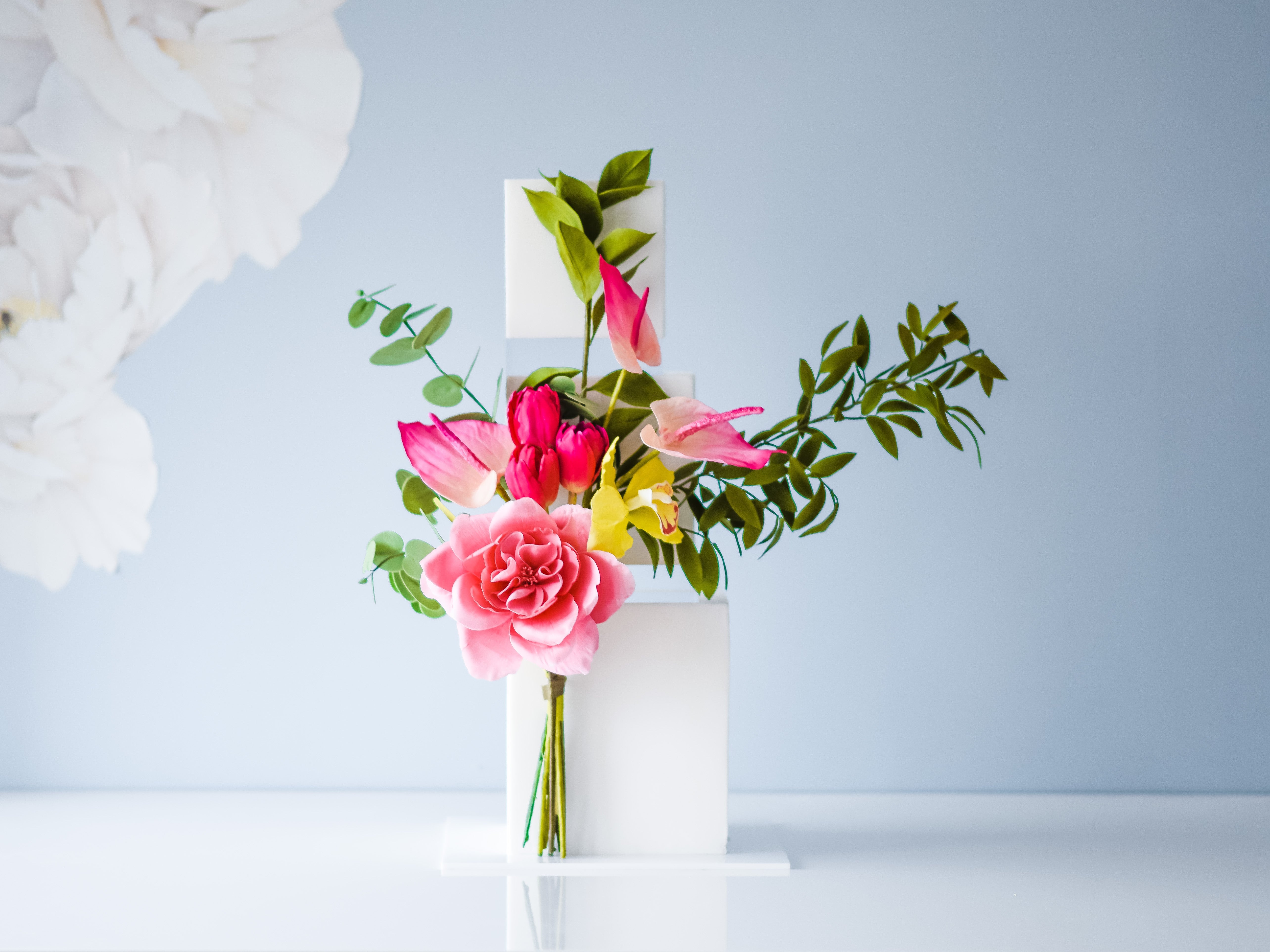 PropBundles - 30mm Square Ultra Polished Acrylic Cake Spacers - Prop Options