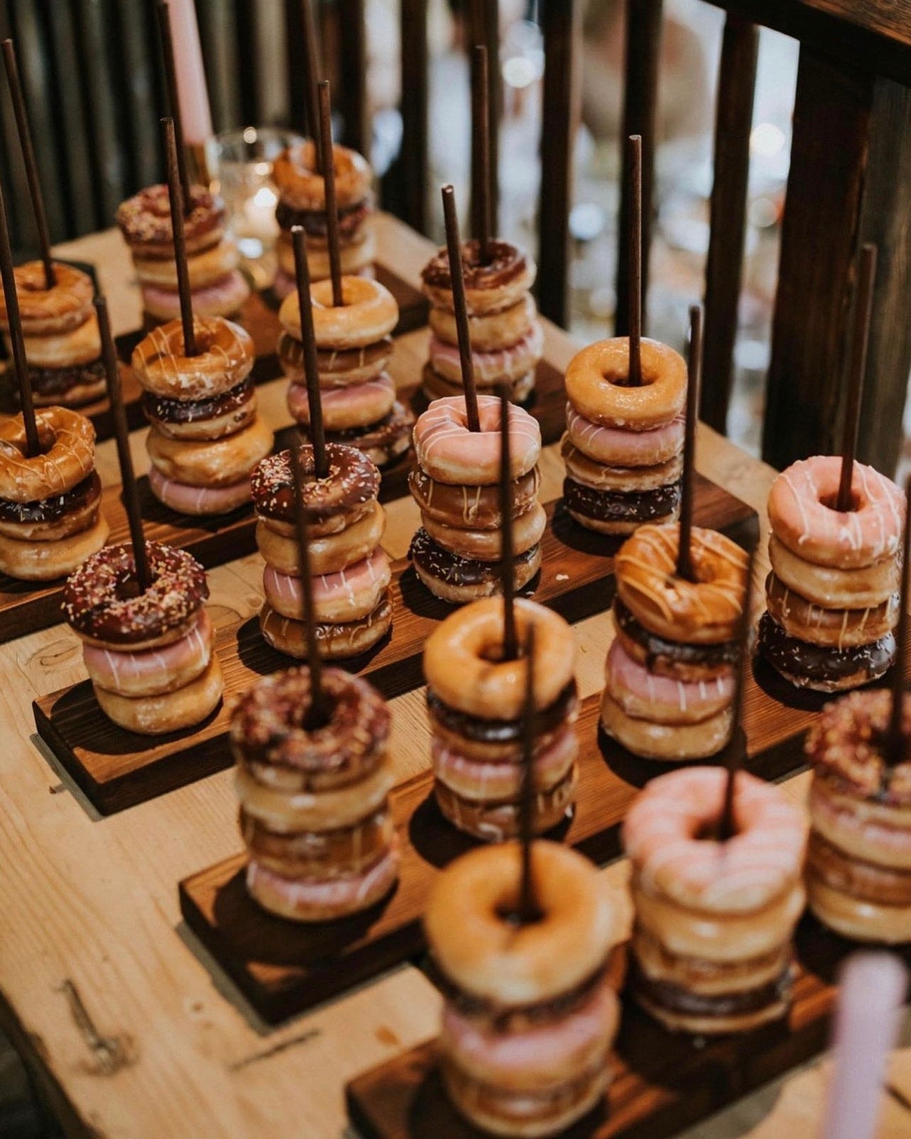 Wooden Donut Stands - Prop Options