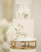 10" Round Metallic Cake Separator - Prop Options