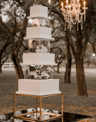 14" Square Metallic Plinth - Prop Options