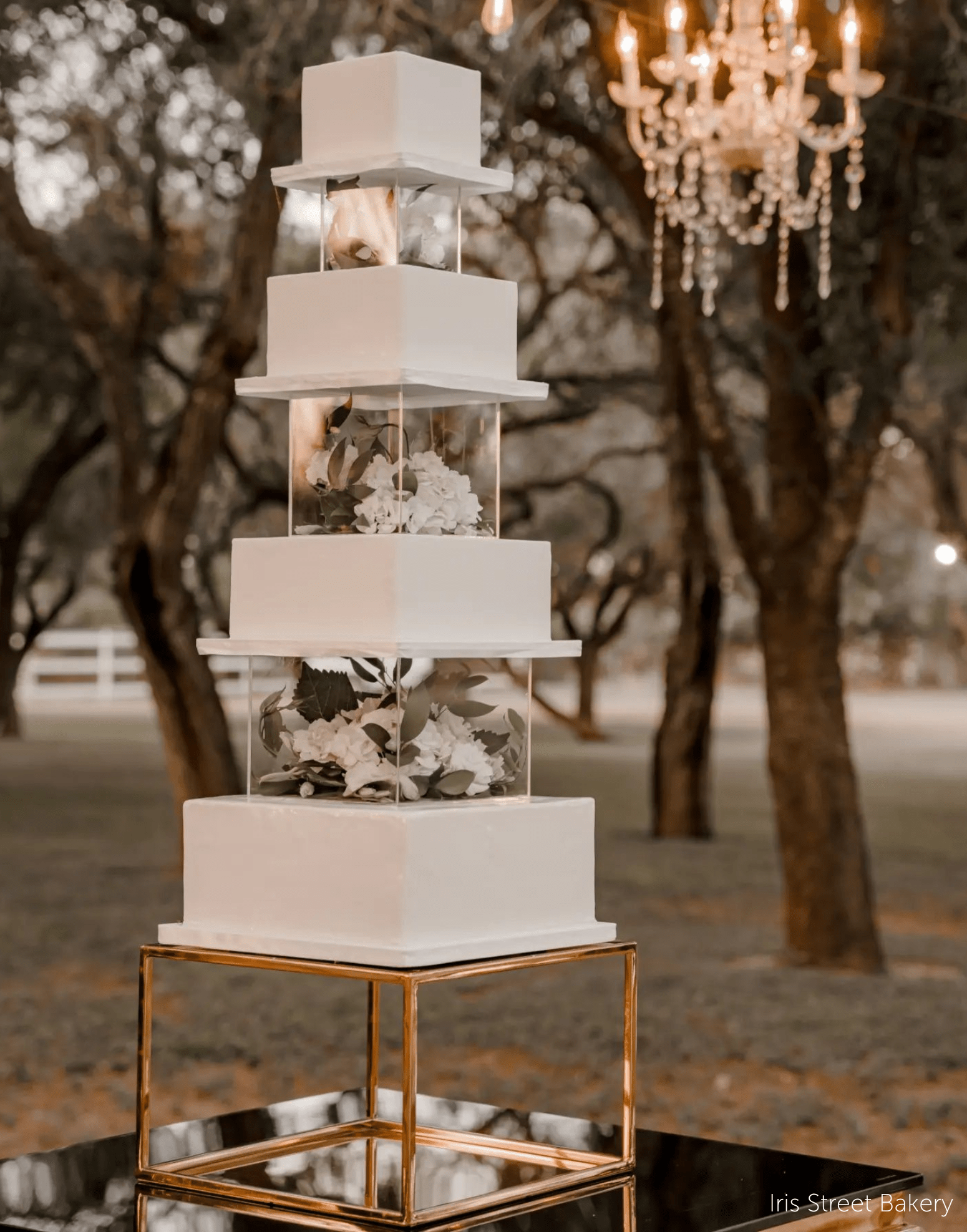 14" Square Metallic Plinth - Prop Options